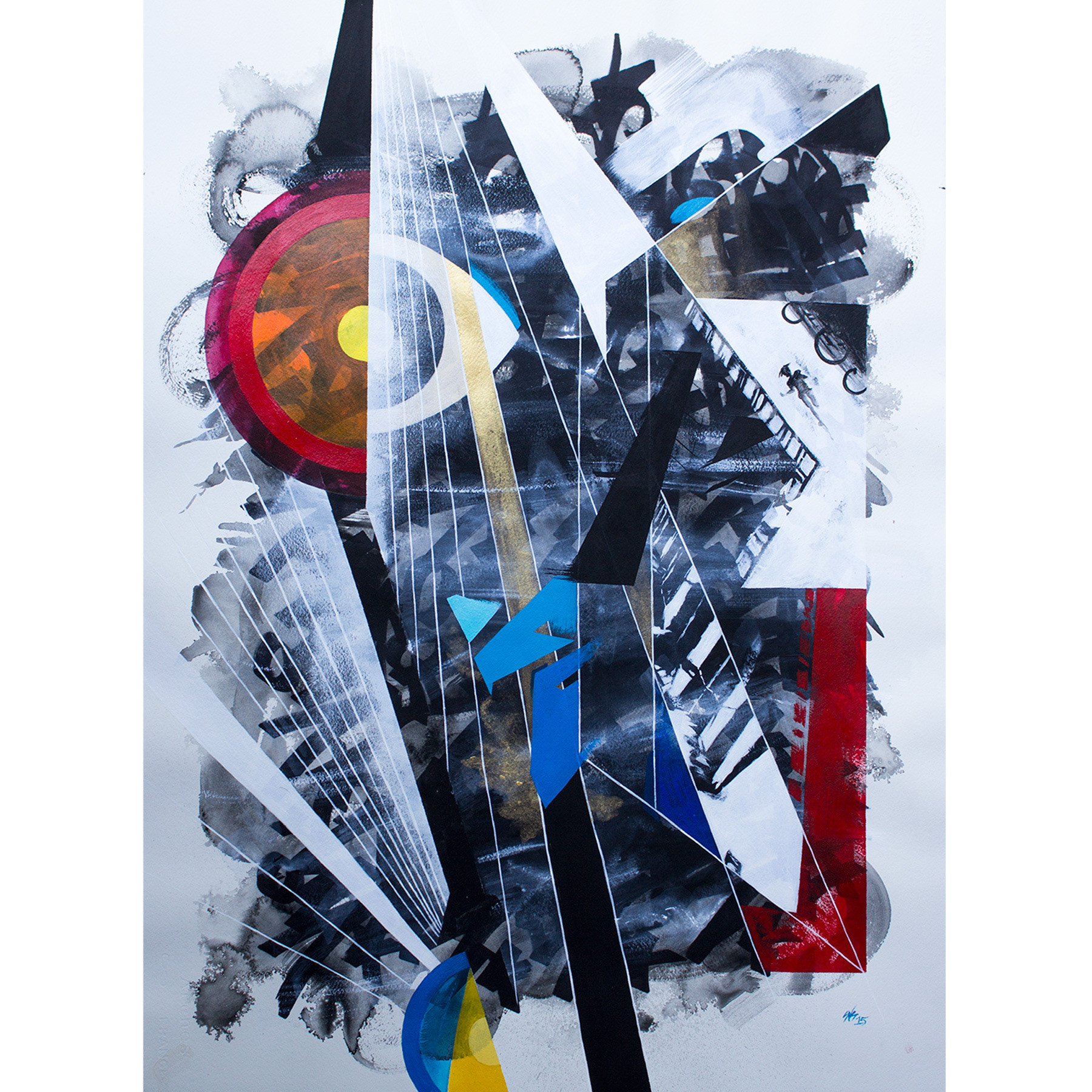 Ink and Acrylic on Paper