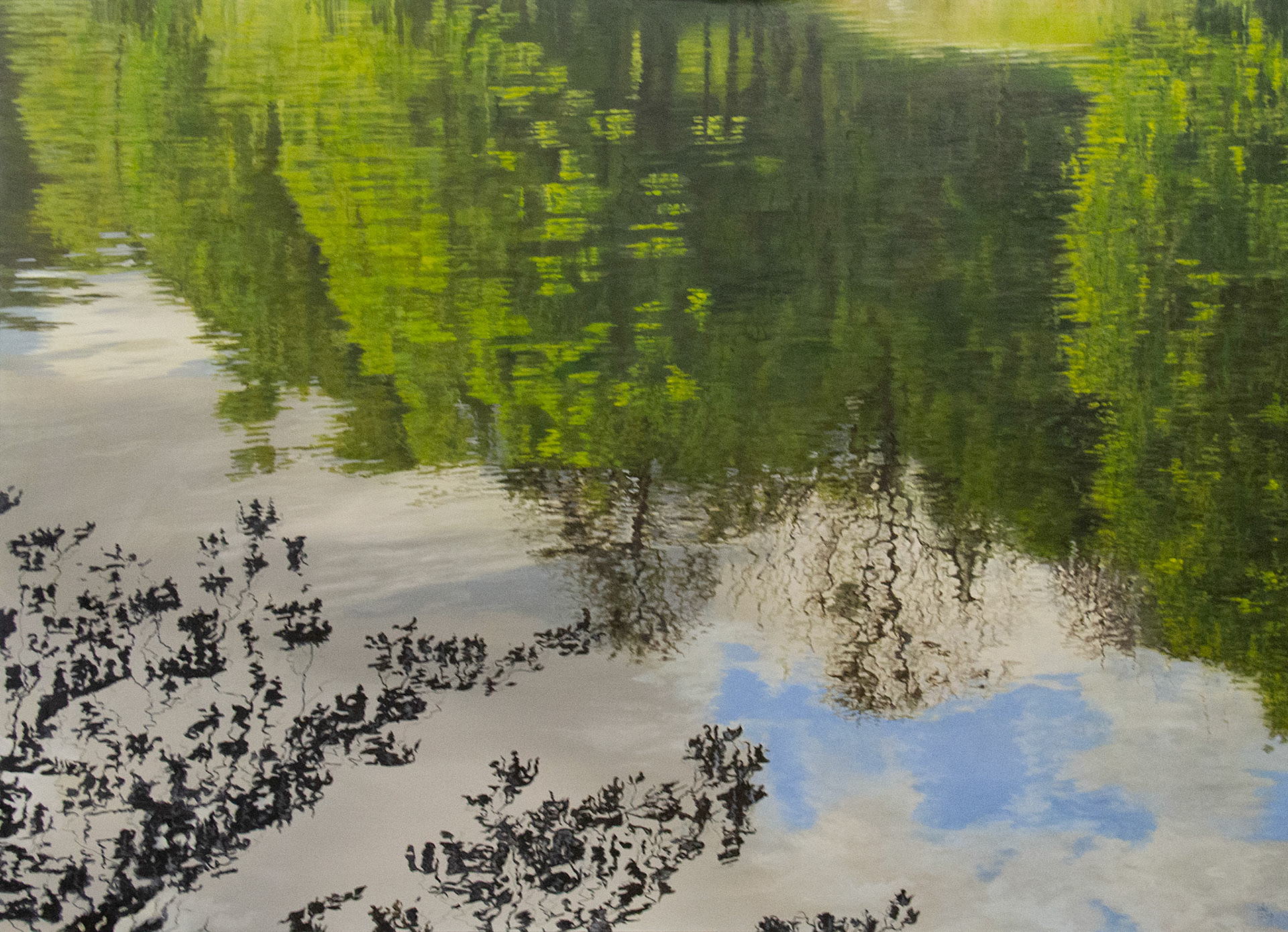 Ripples Of A Deeper Understanding, Ardennes - oil on panel - 117,5 x 87,5 cm