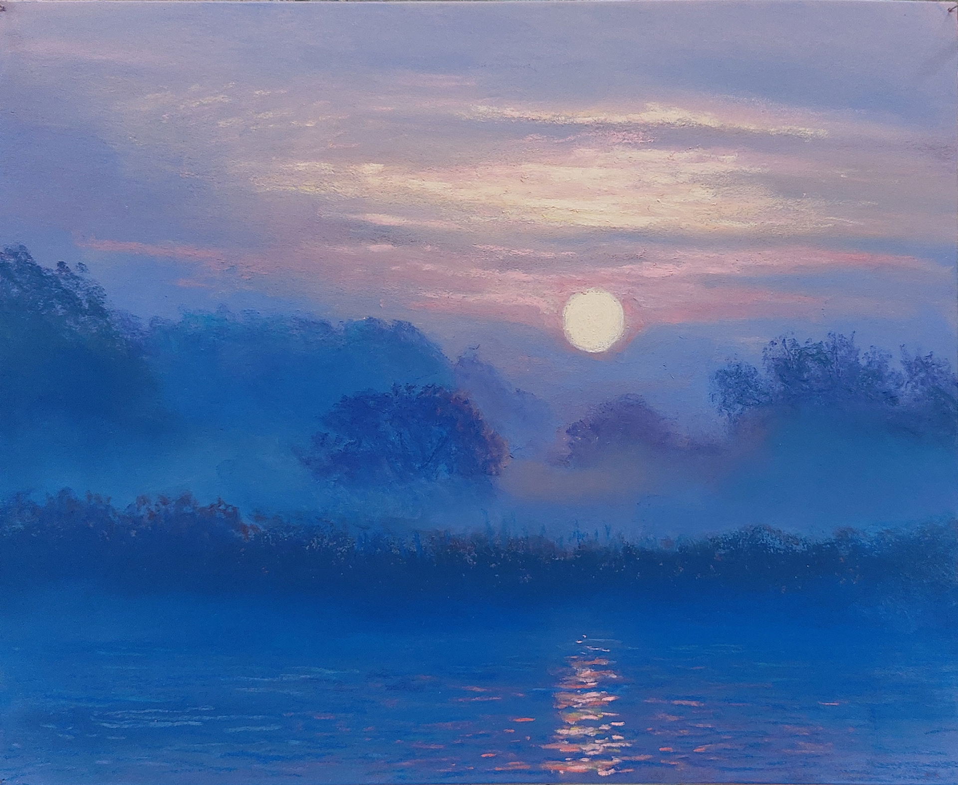 MISTY MORNING - De Schelde, Wichelen - 28 x 23 cm