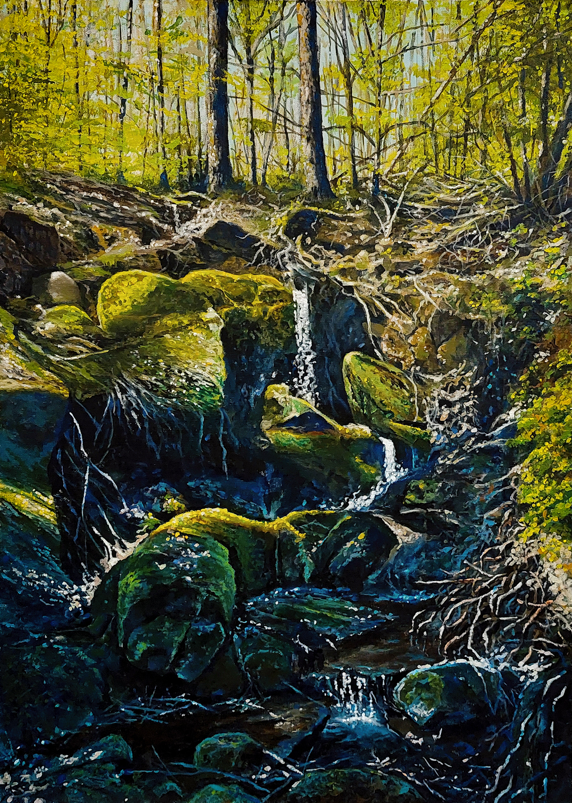 Mullerthal Trail - acrylic on canvas - 42 x 59 cm