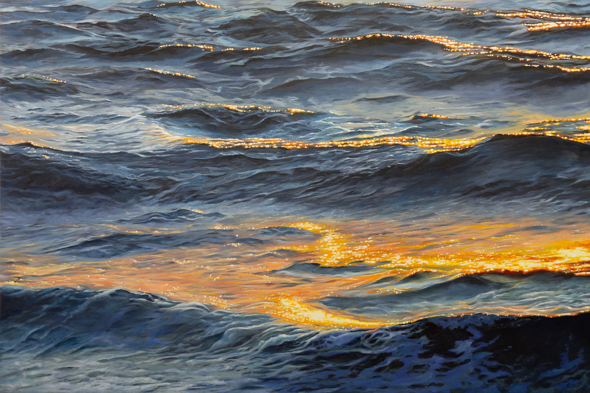 Waves #03 - Dancing, In The Light Of The Sun - Ault, France - 150 x 100 cm