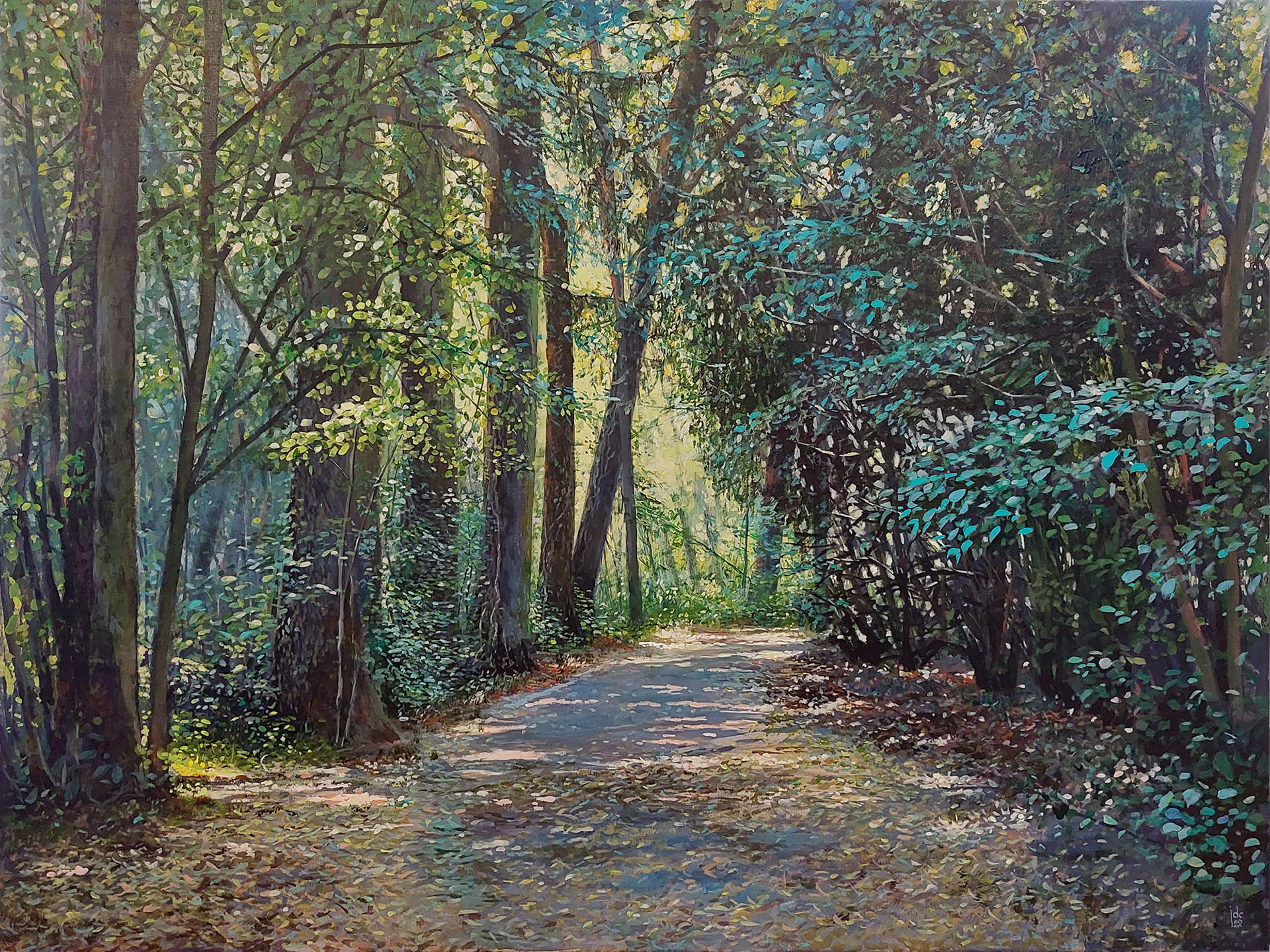 Park Van Mesen #2, Lede - acrylics on linnen - 80 x 60 cm