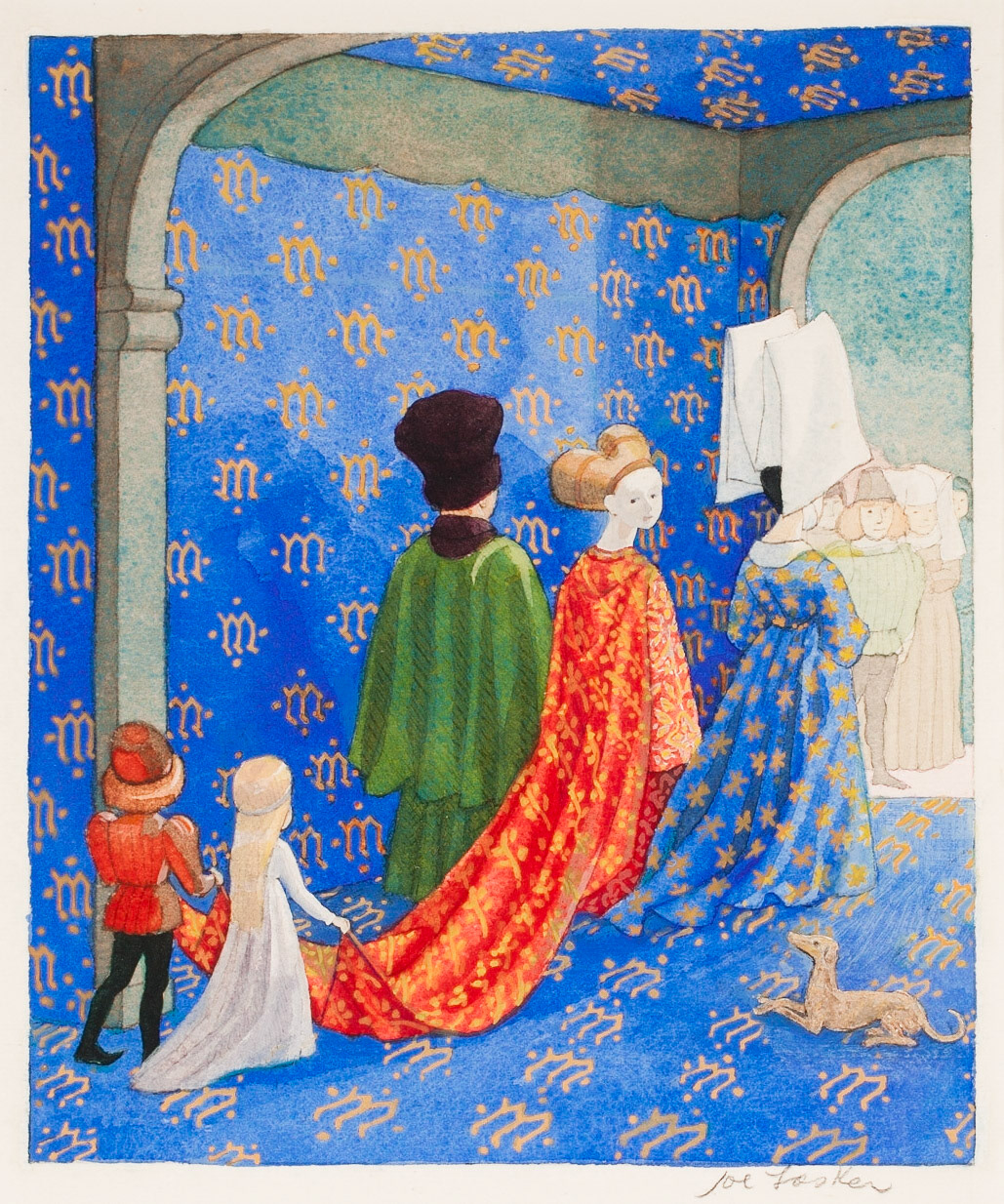 Anne in the Procession