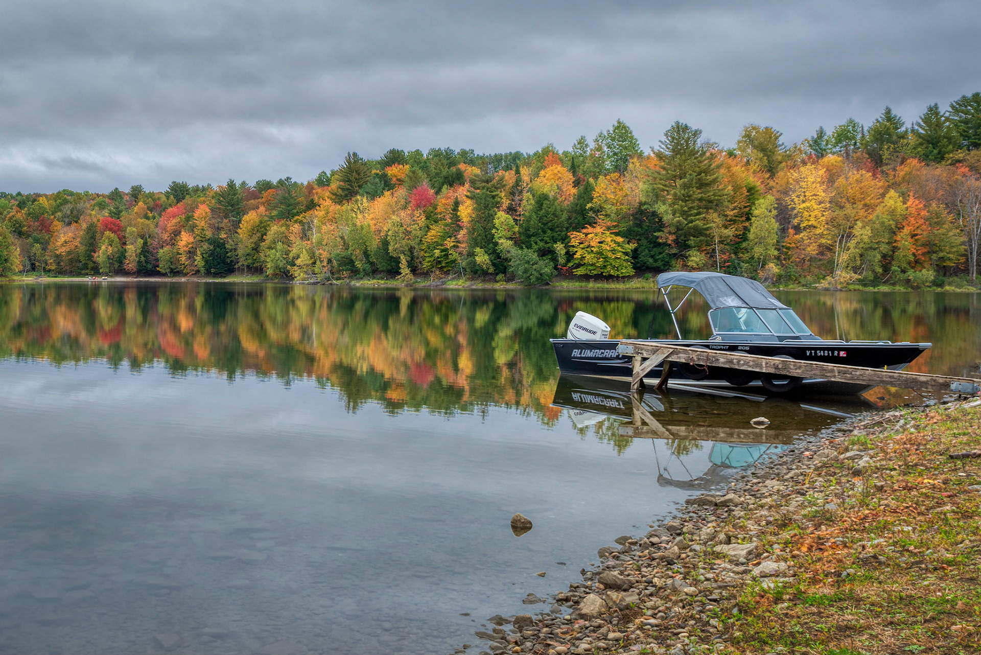 boat on pond