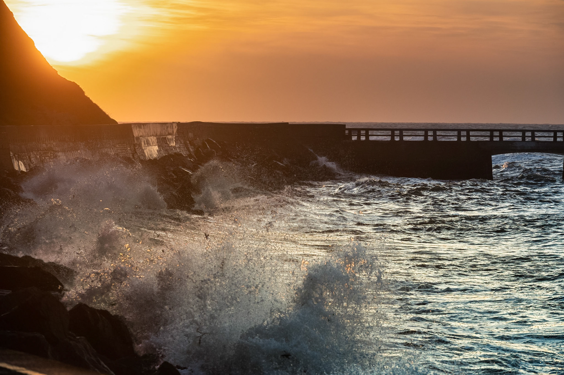 Sunset at Port en Bessin