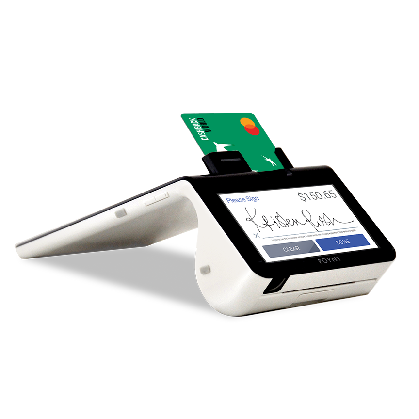 mockup of business checkout devices and hardware