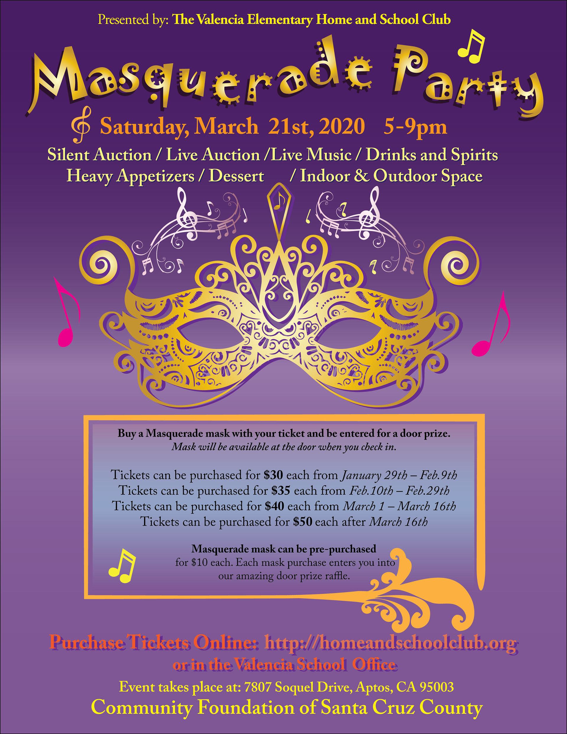 Flyer for school event