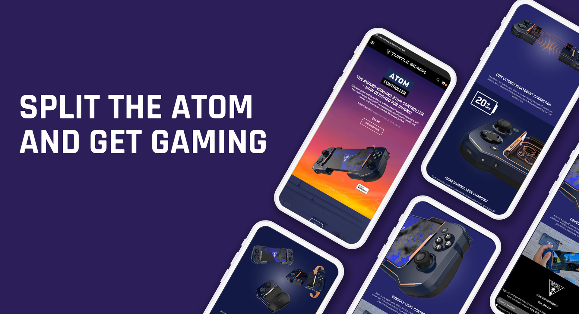 turtle beach atom ios controller mobile device