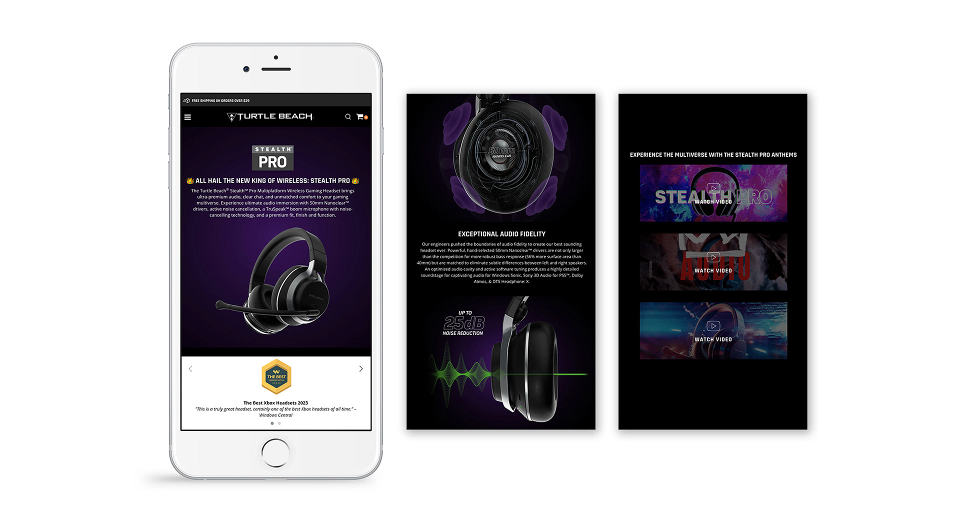 turtle beach stealth pro mocked on mobile deivice