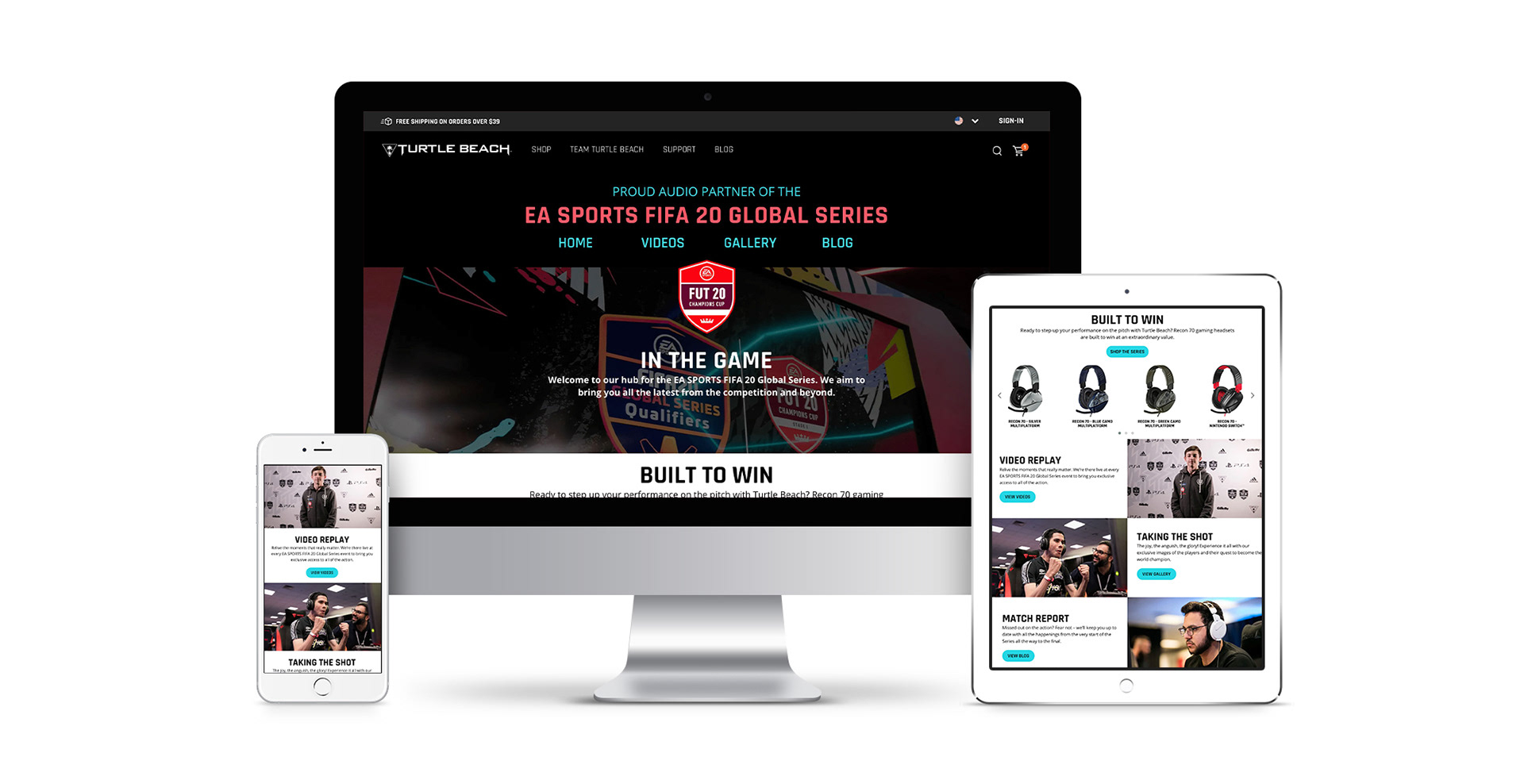 turtle beach audio sponsor of FIFA 20 website mocks