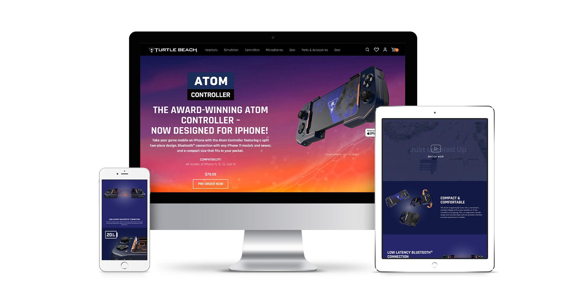 turtle beach atom ios controller mocked on devices