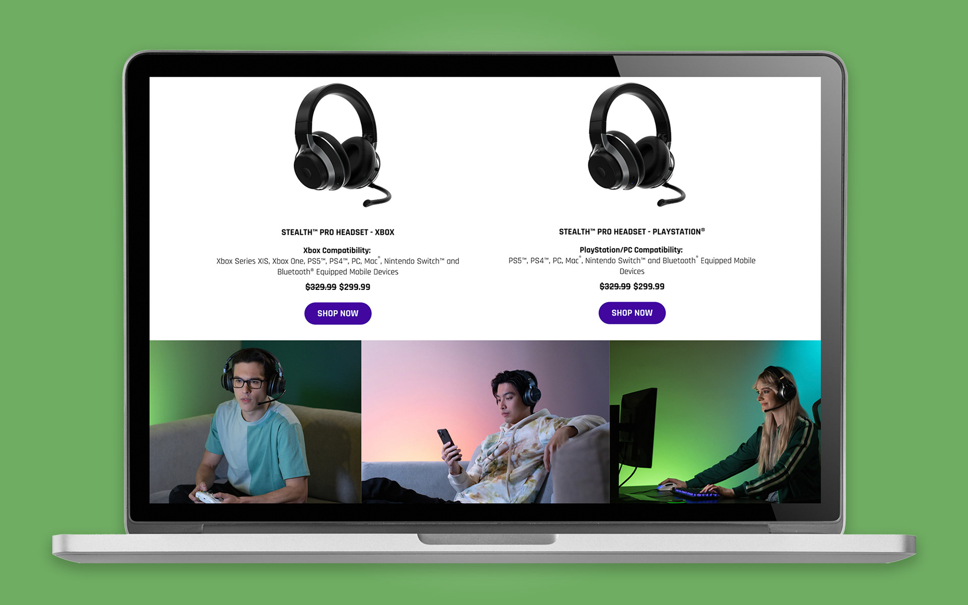 turtle beach stealth pro mocked on laptop