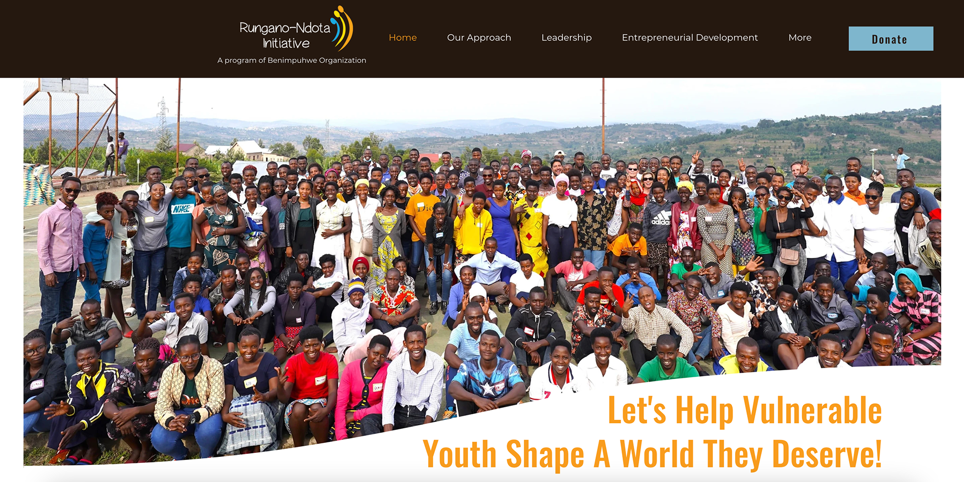 Rungano-Ndota Initiative web re-design