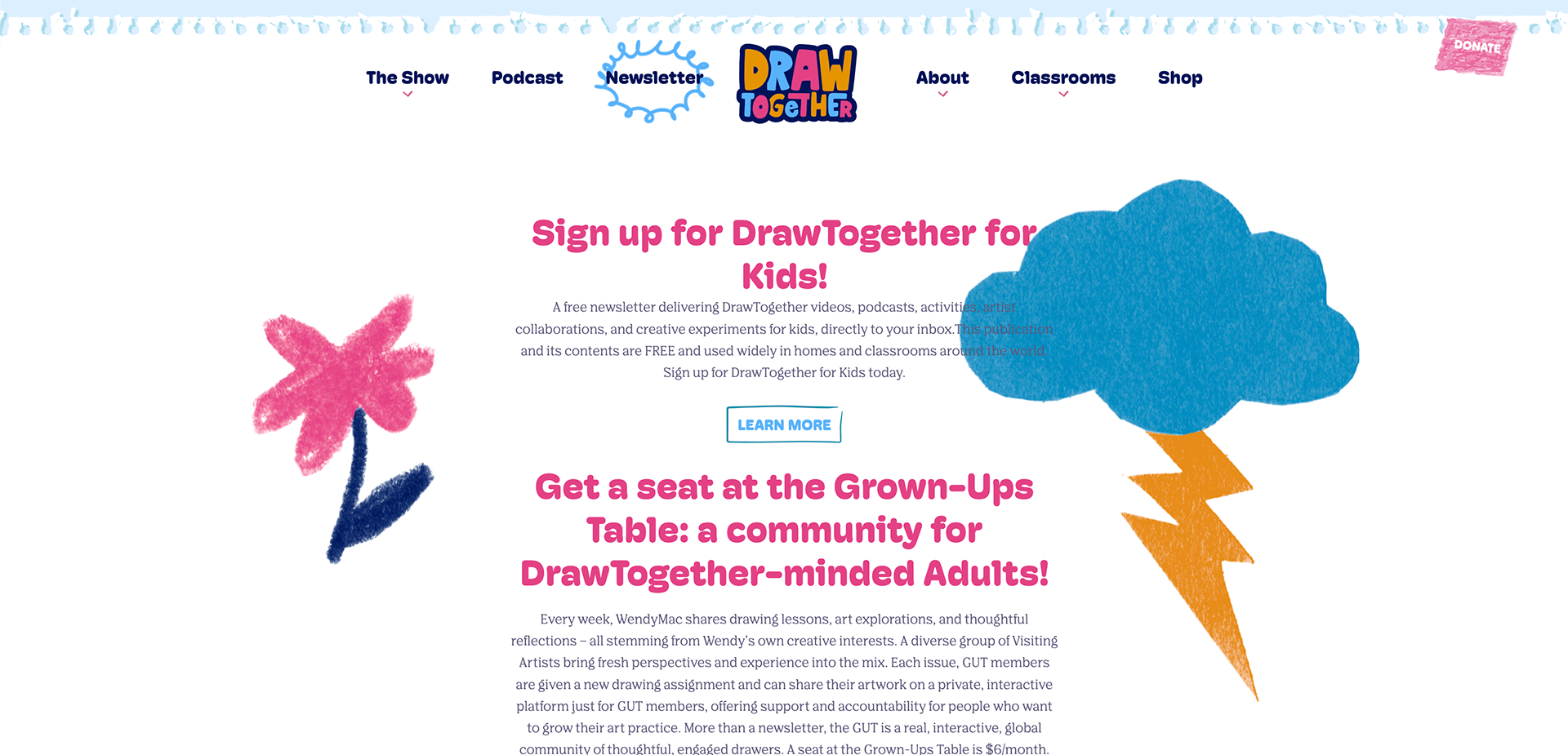 DT Newsletter page