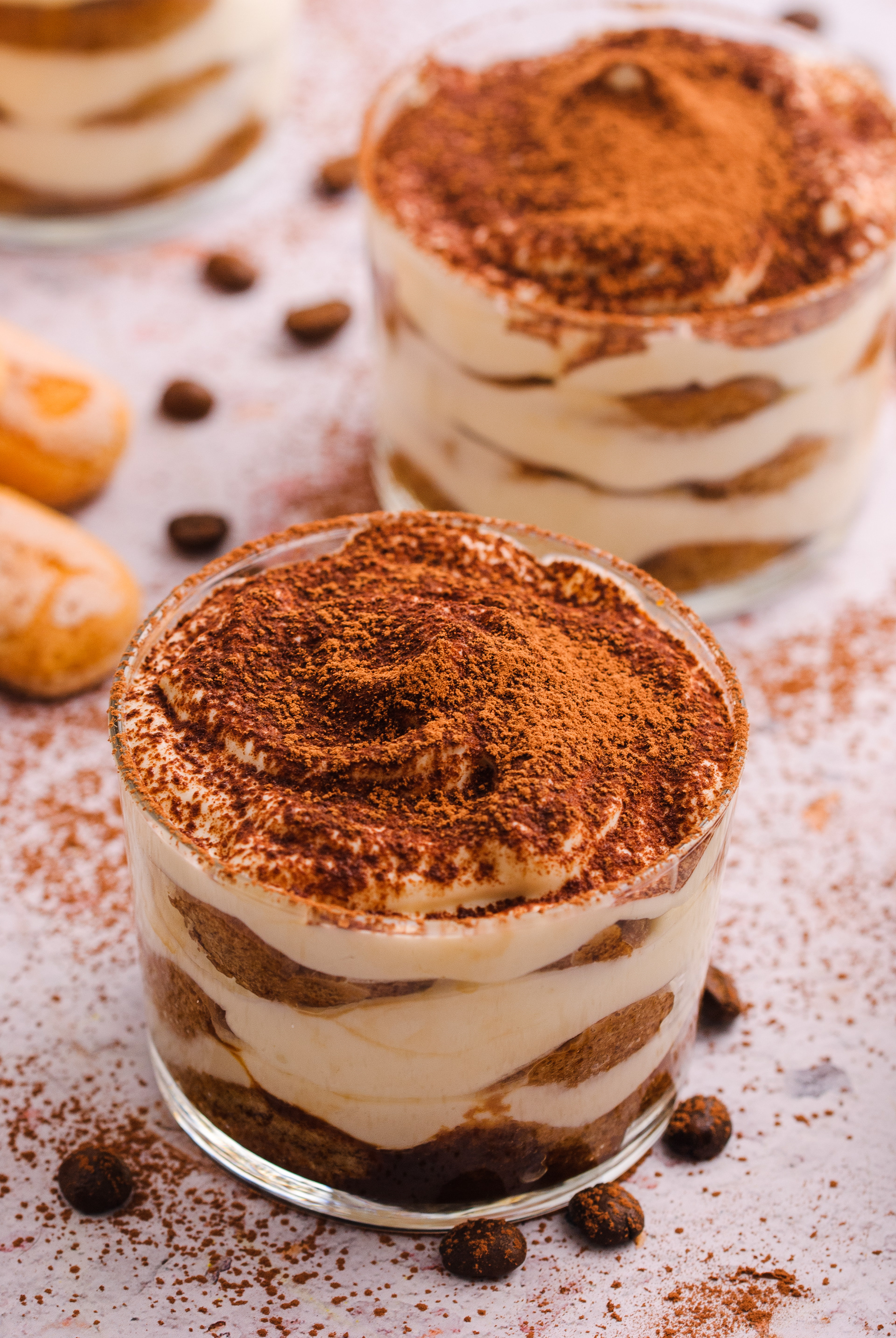 Copas de tiramisú