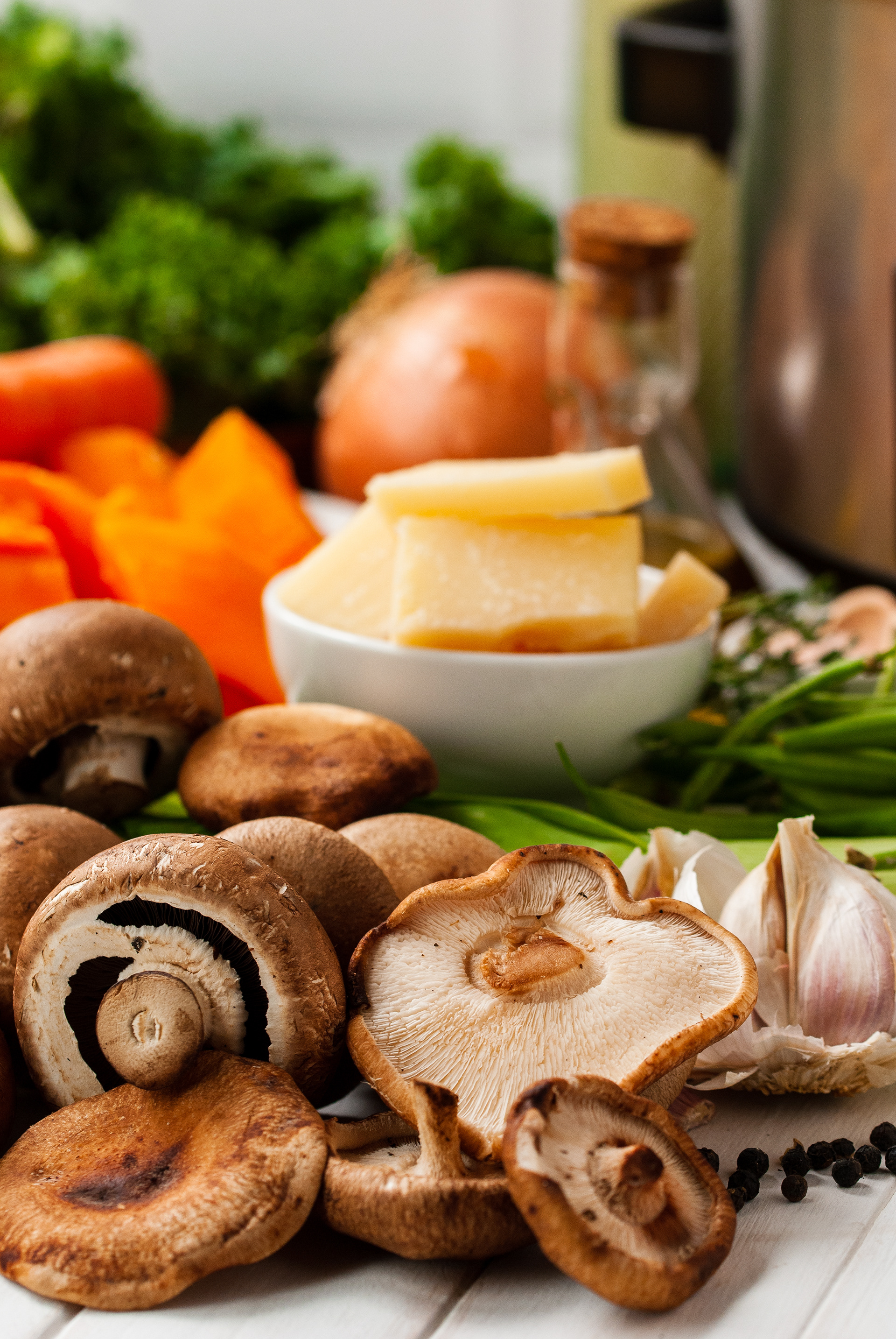 Ingredientes para sopa minestrone