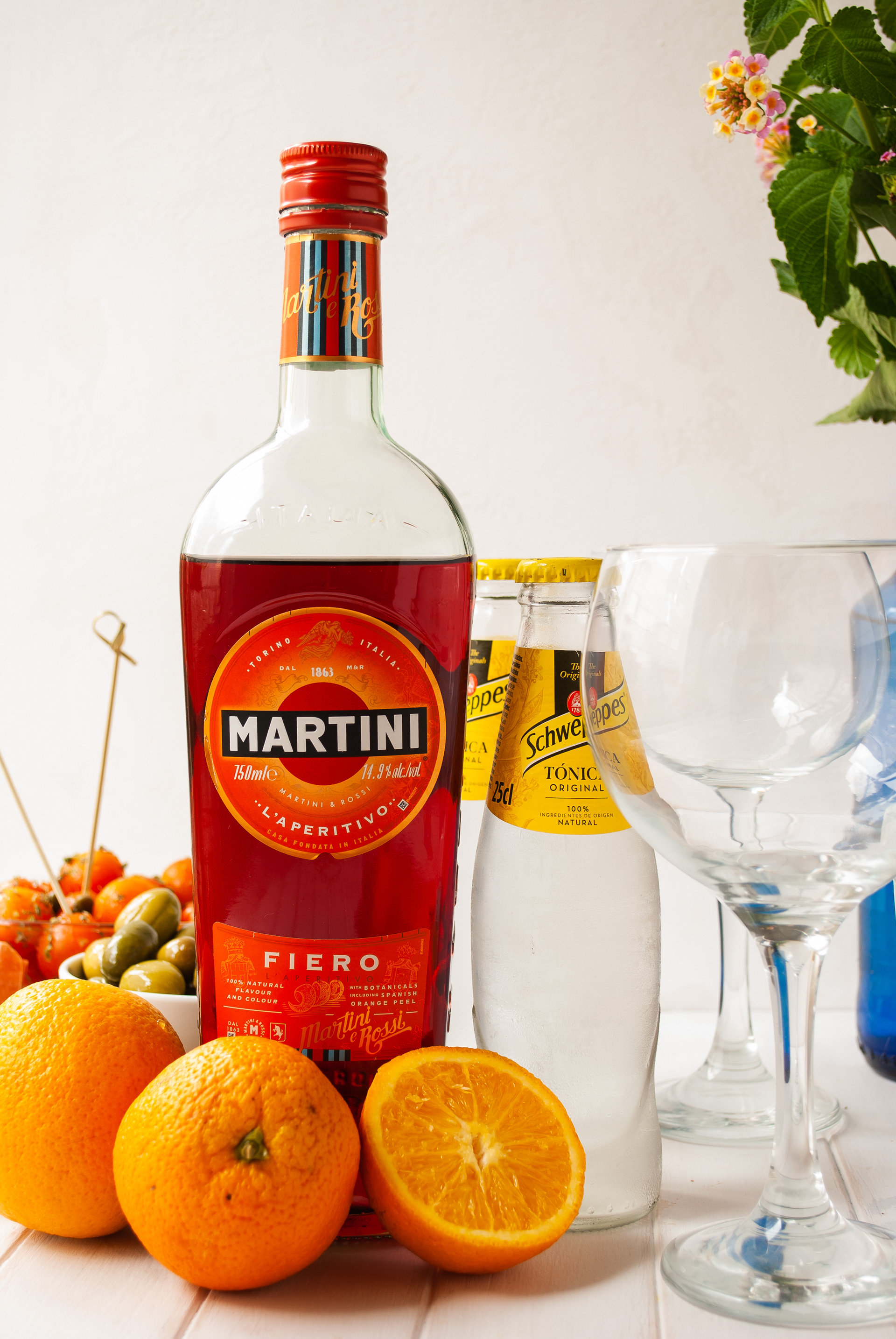 Martini Fiero-Sugar and cloth