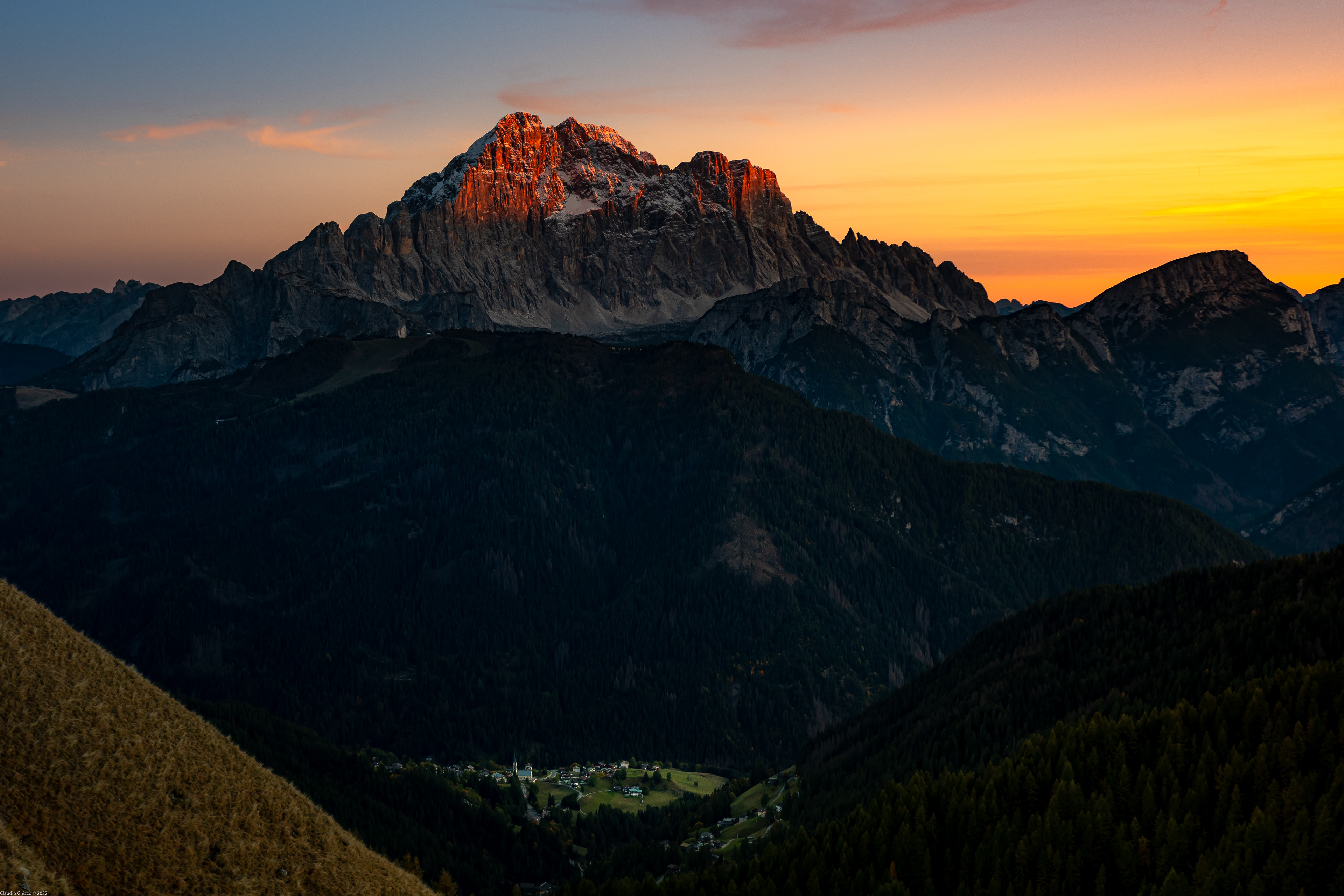 Civetta con ai suoi piedi Selva di Cadore 