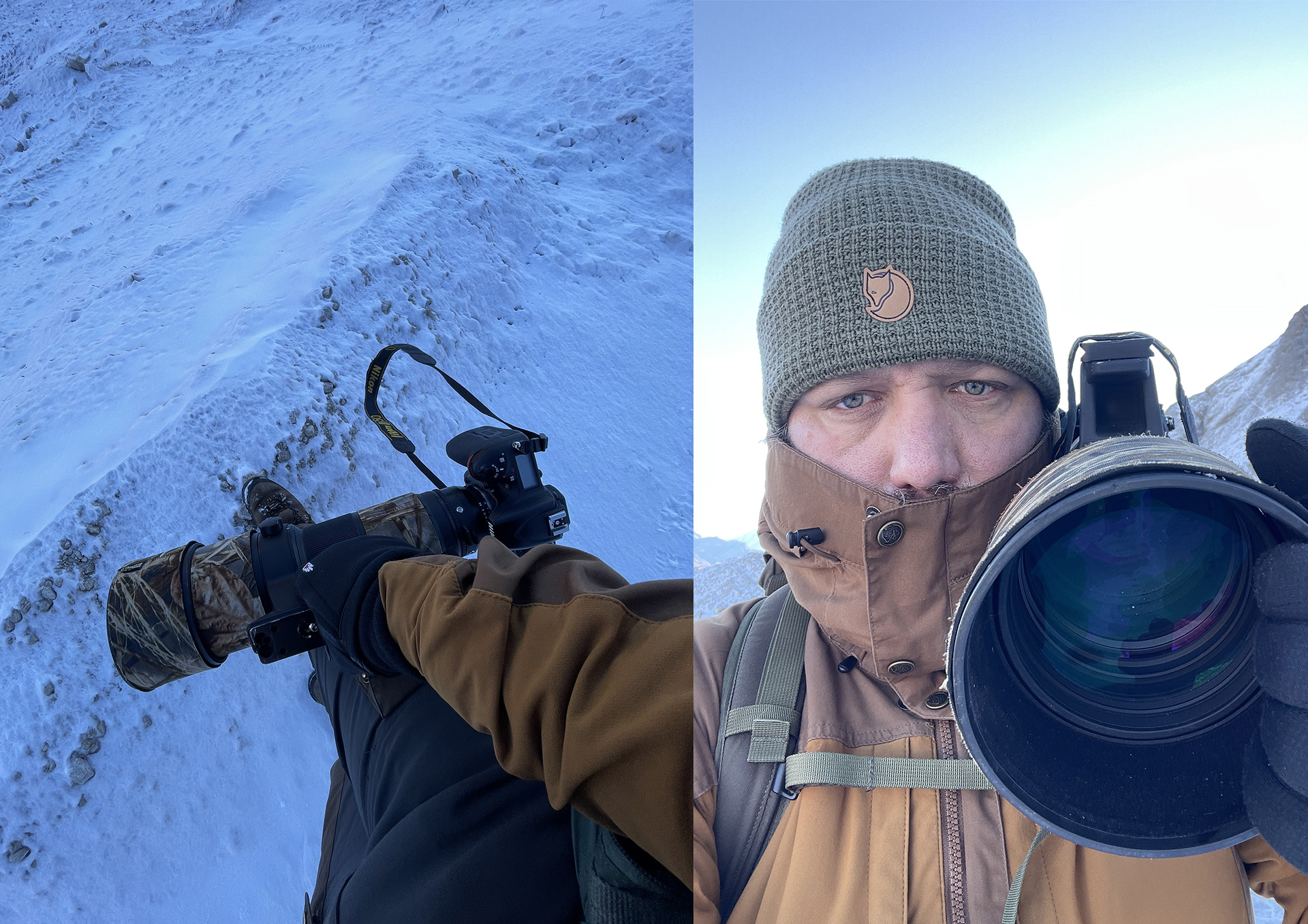 Neve, freddo e sentieri impervi