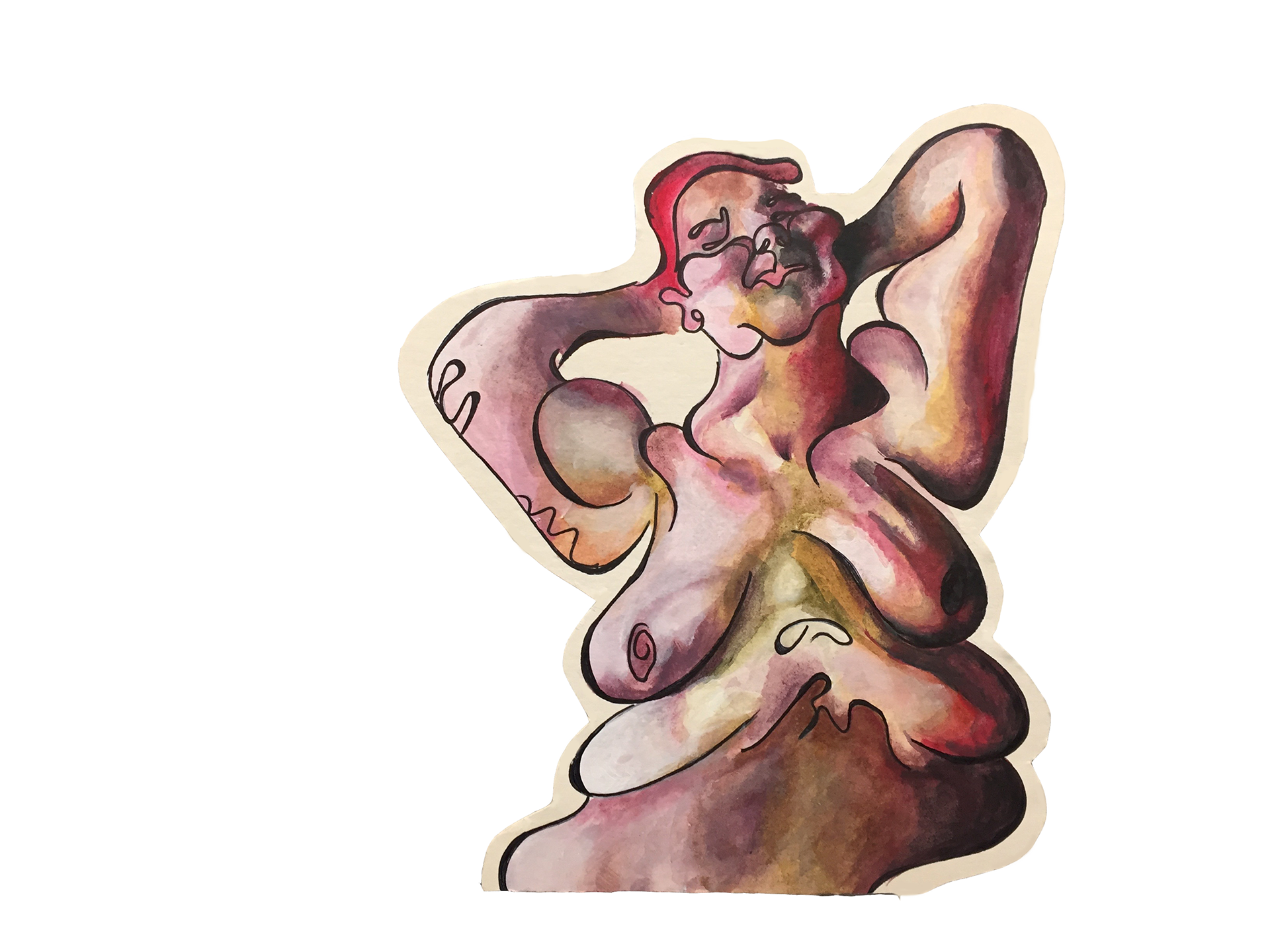 "All Bodies", 10x14", c. 2017