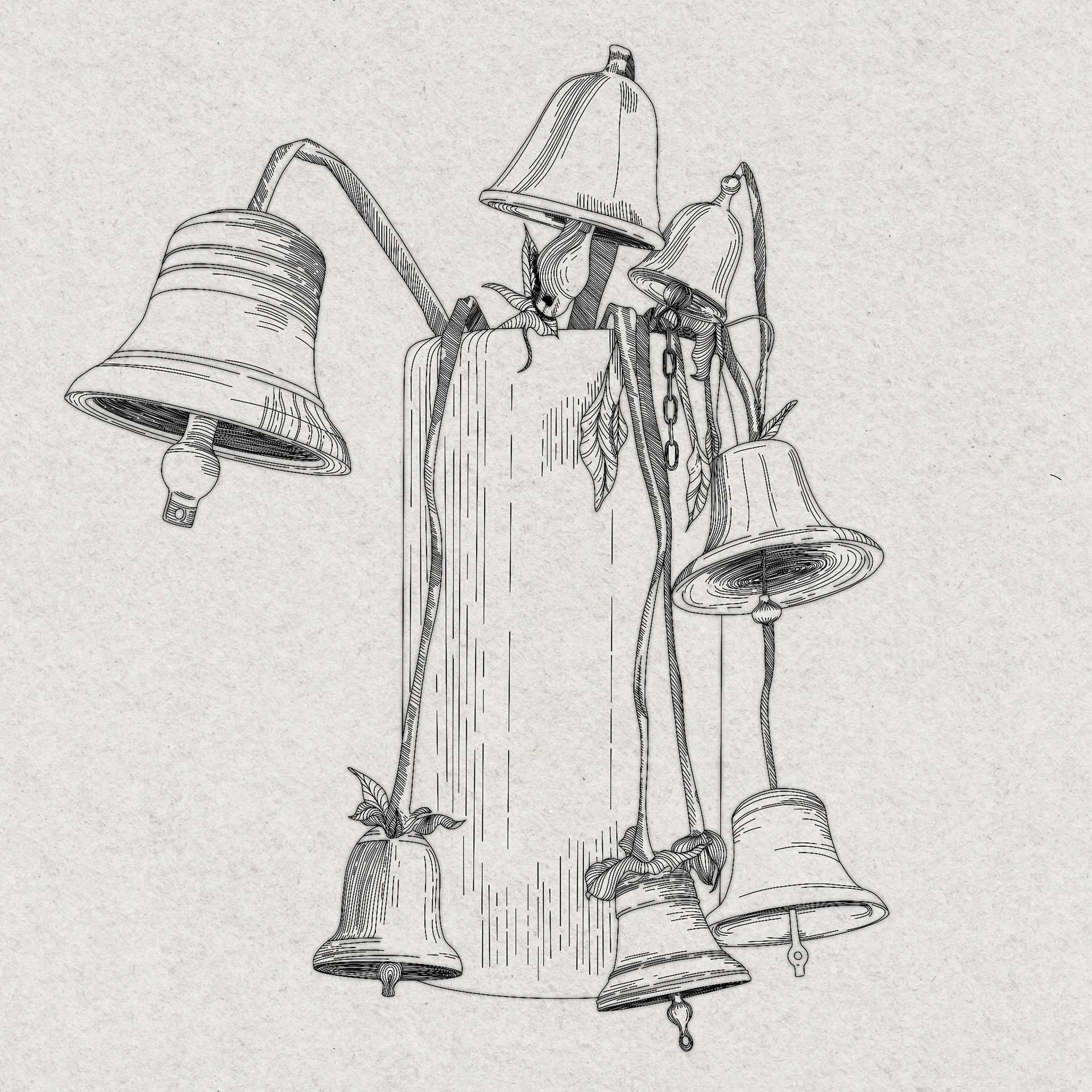 Inktober: "Bouquet", 2022, digital drawing