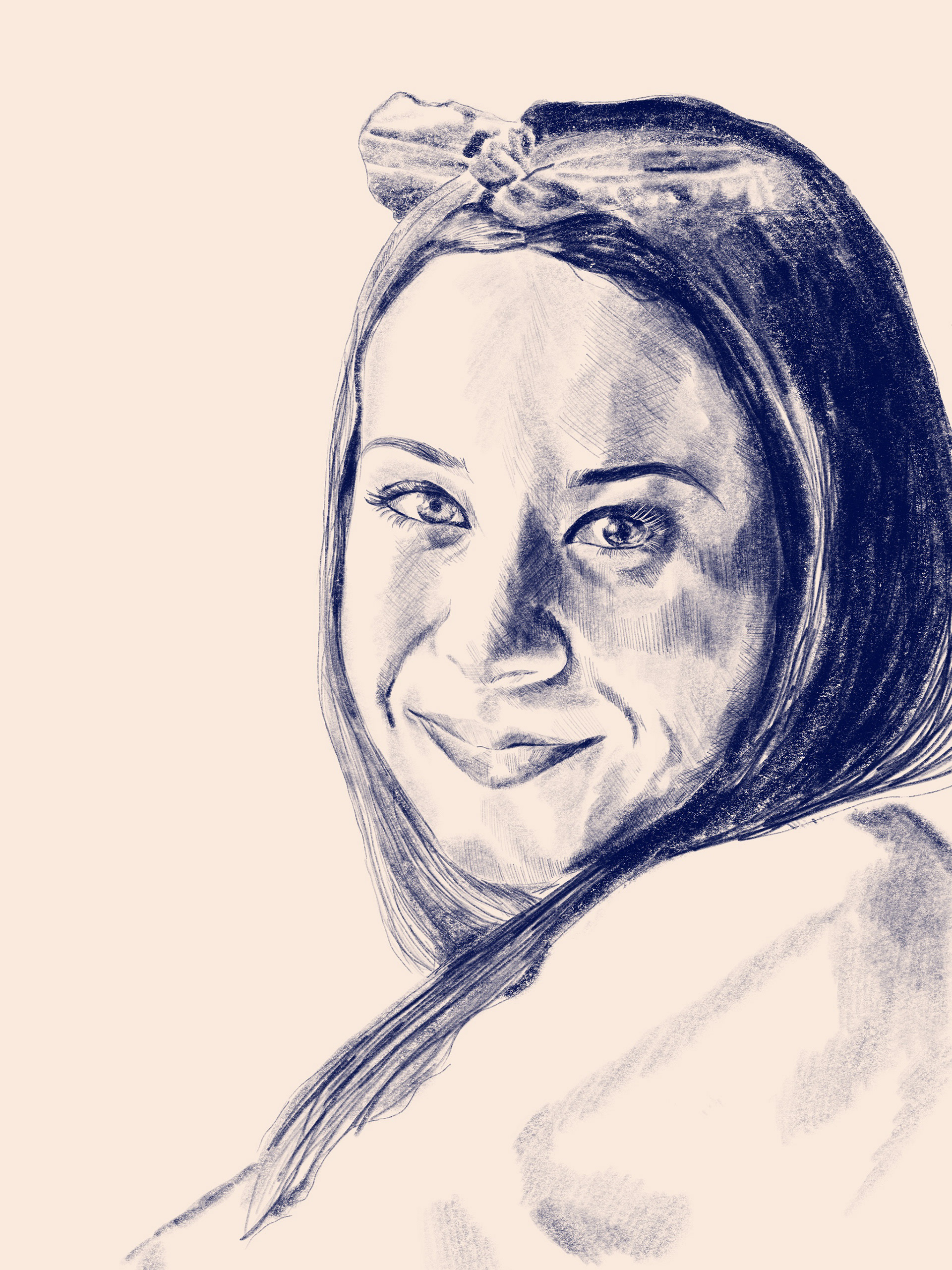 "Kailey", 2019, digital drawing