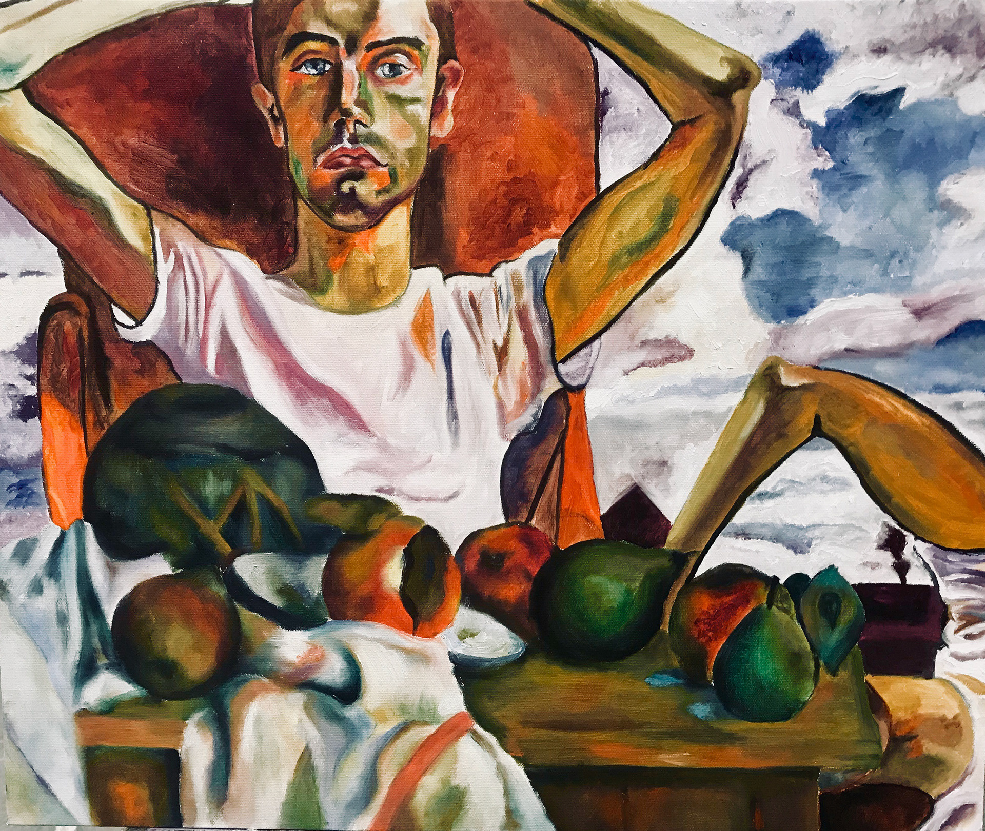 "Hartley's Cernay la Ville Ginger Pot", 2019, oil on canvas, 20 x 24 in.