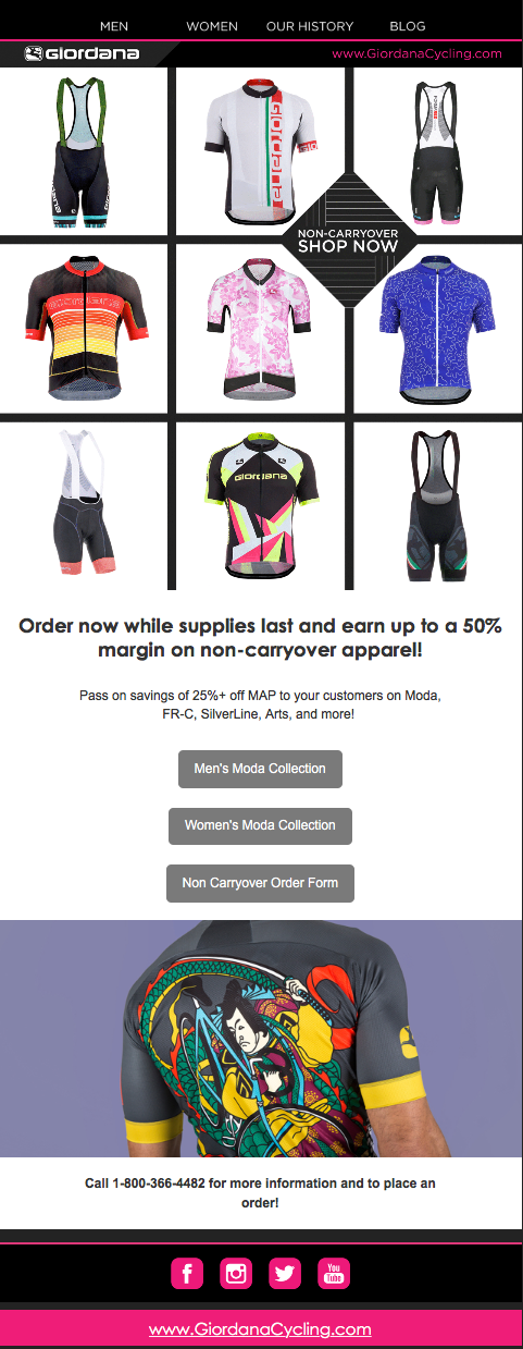 Giordana Monthly Email Refresh