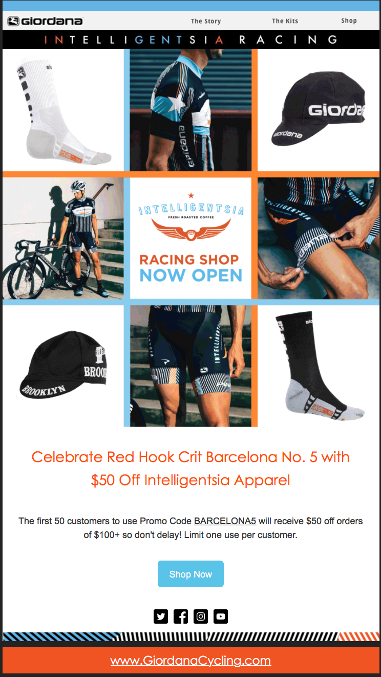 Giordana Monthly Email Refresh