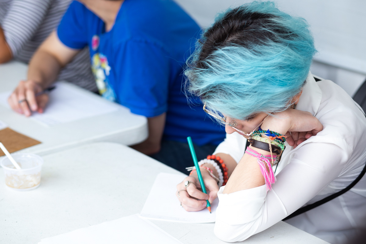 Aprendendo a Poesia Falada com Slam do 13. Sesc Campo Limpo, 2019.