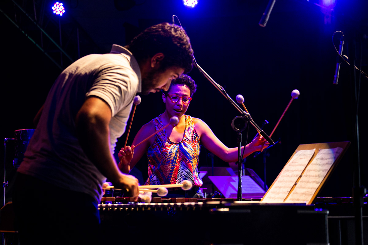 Festival Música de Câmara. Entre tambores, baquetas e chocalhos. Sesc Campo Limpo, 2018.