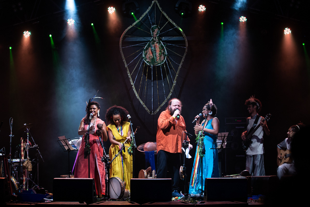 Clarianas, turnê de lançamento do álbum "Quebra Quebranto". Sesc Campo Limpo, 2019.