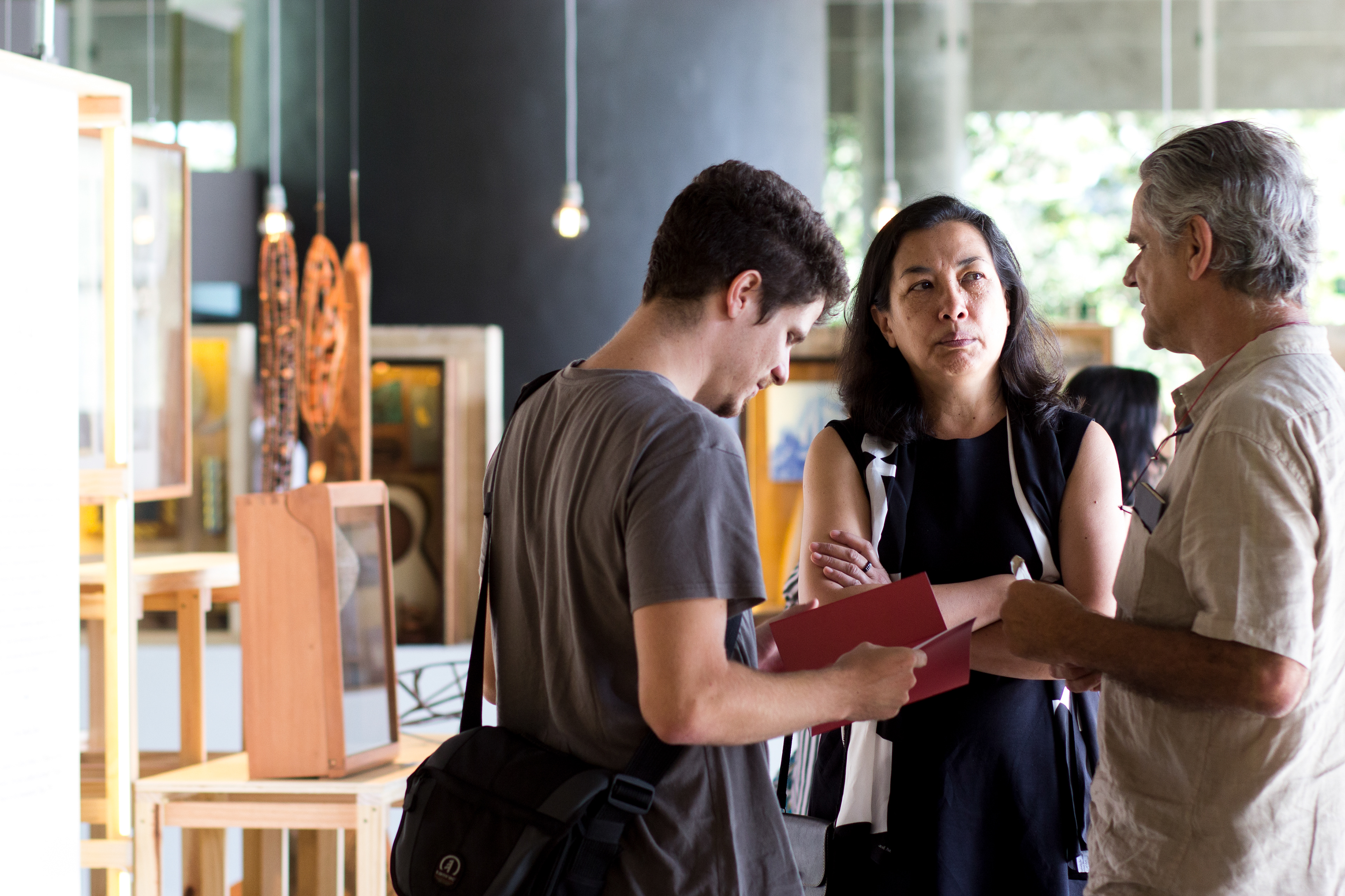 Abertura da Exposição "Tudo é Semente", Rubens Matuck e Rosely Nakagawa. Sesc Interlagos, 2015.