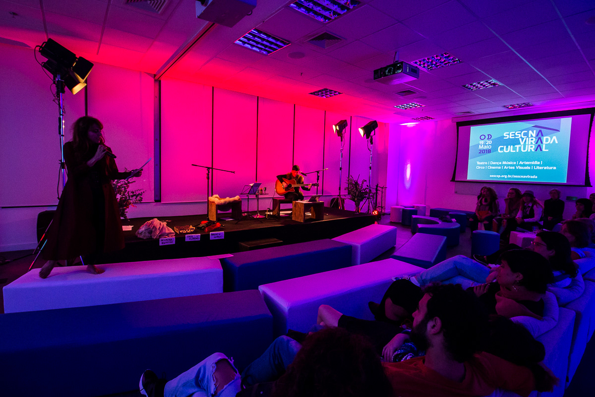 Letras Femininas e Vozes Femininas: A força da palavra das escritoras Uruguaias com Paula Cohen e Natalia Mallo, Virada Cultural 2018. Centro de Pesquisa e Formação Sesc.