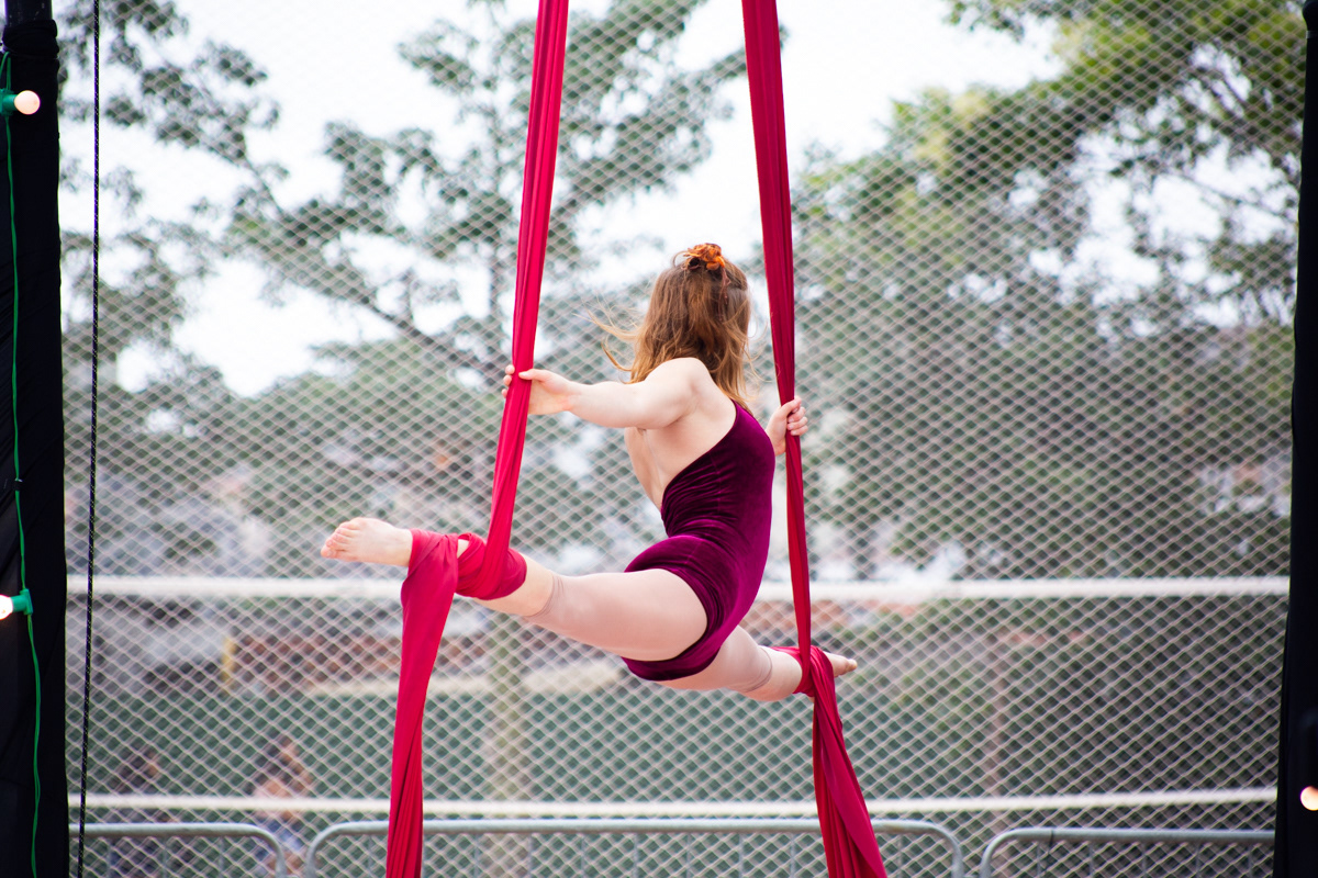Vaudeville, diálogos acrobáticos. Sesc Campo Limpo, 2018.