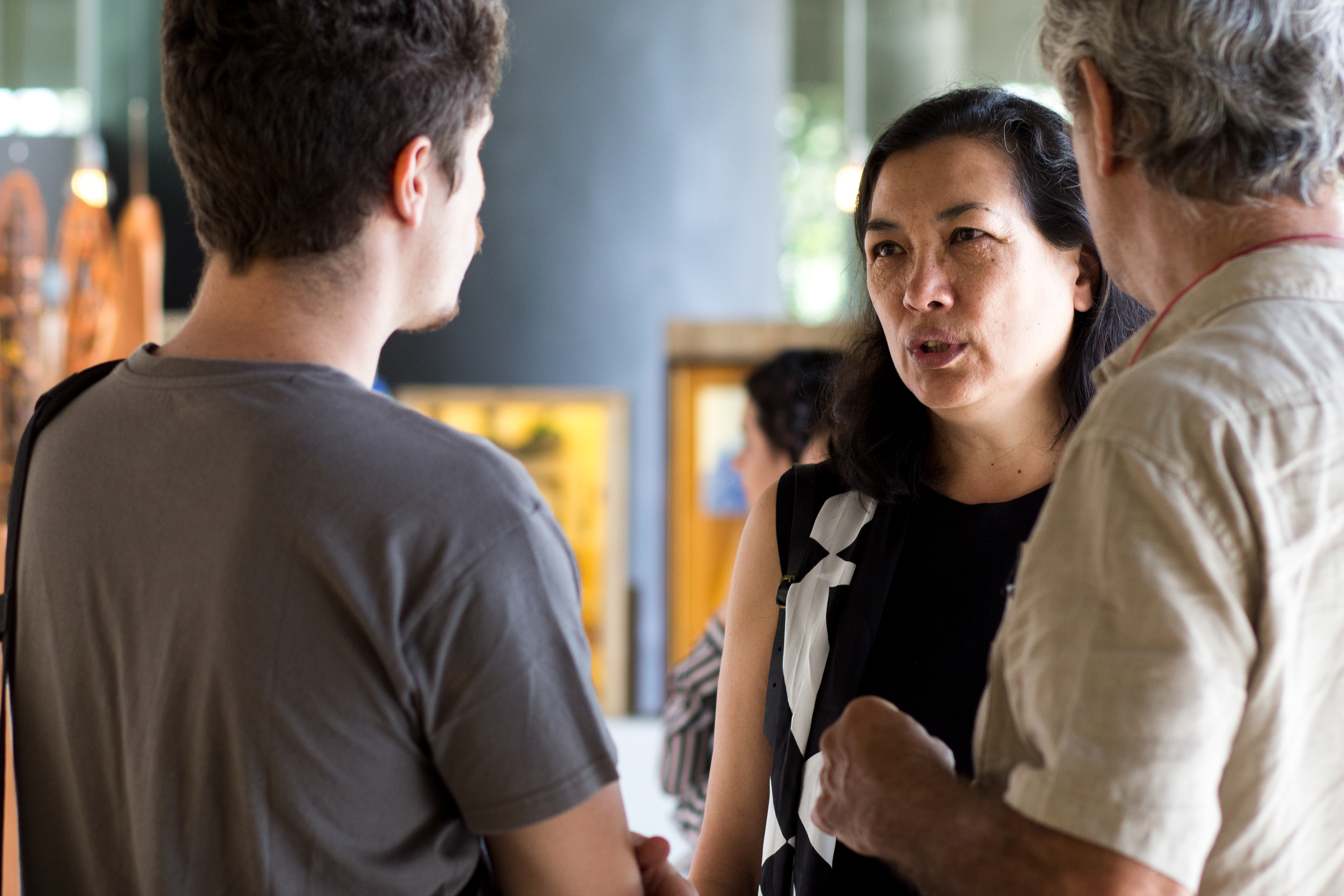 Abertura da Exposição "Tudo é Semente", Rubens Matuck e Rosely Nakagawa. Sesc Interlagos, 2015.