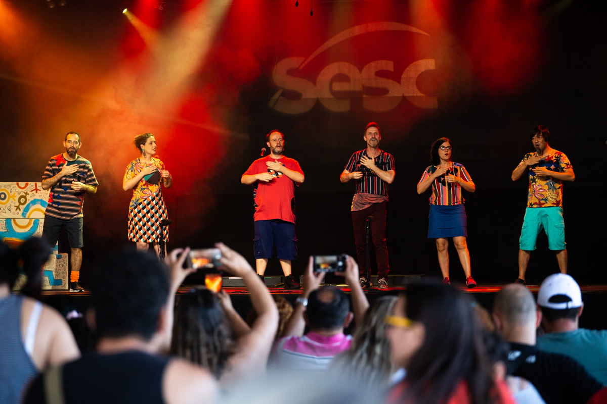 Barbatuques. Sesc Campo Limpo, 2019.