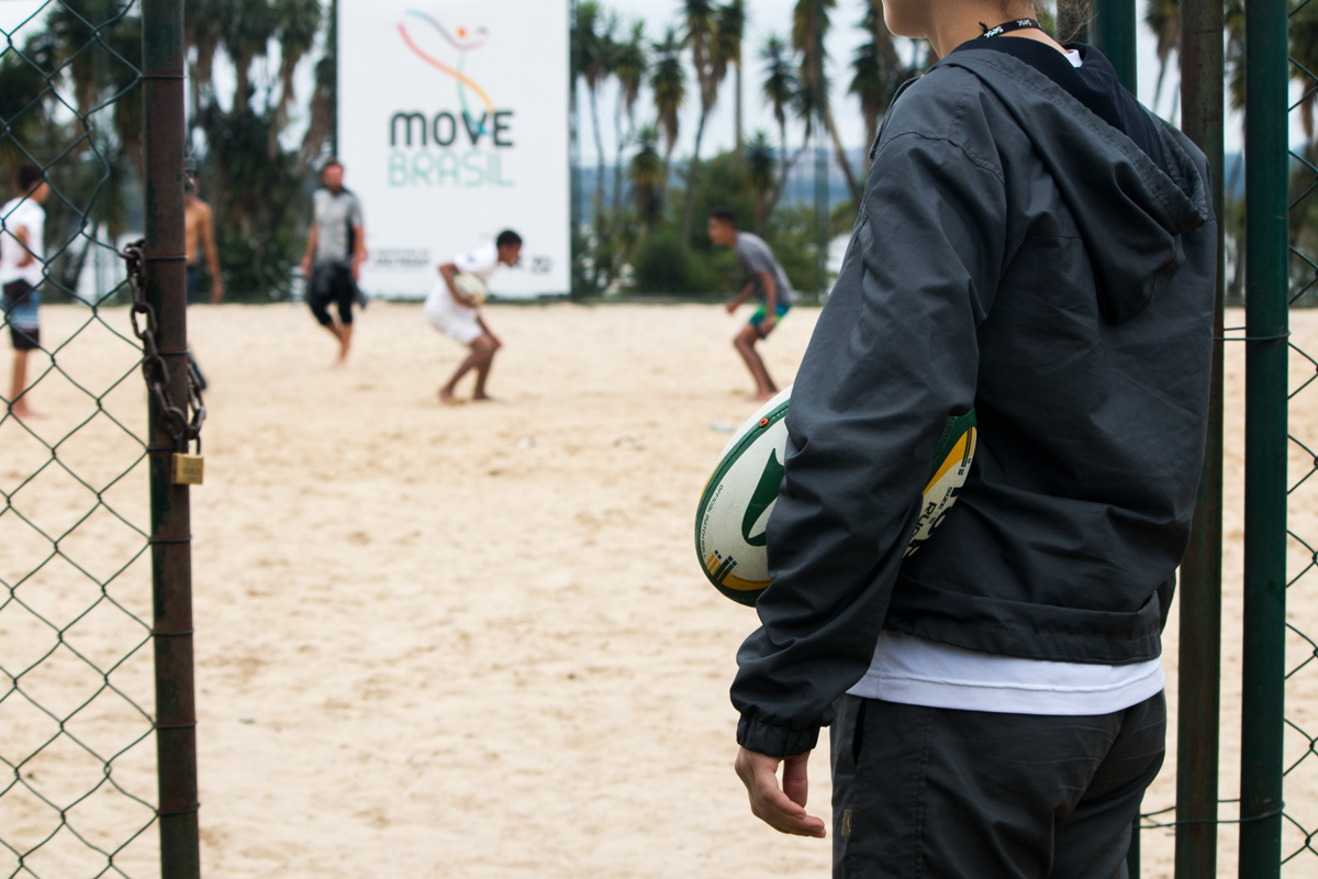 Arena Move Zona Sul, Vivência de Rugby com Fernando Portugal. Sesc Santo Amaro, 2016.