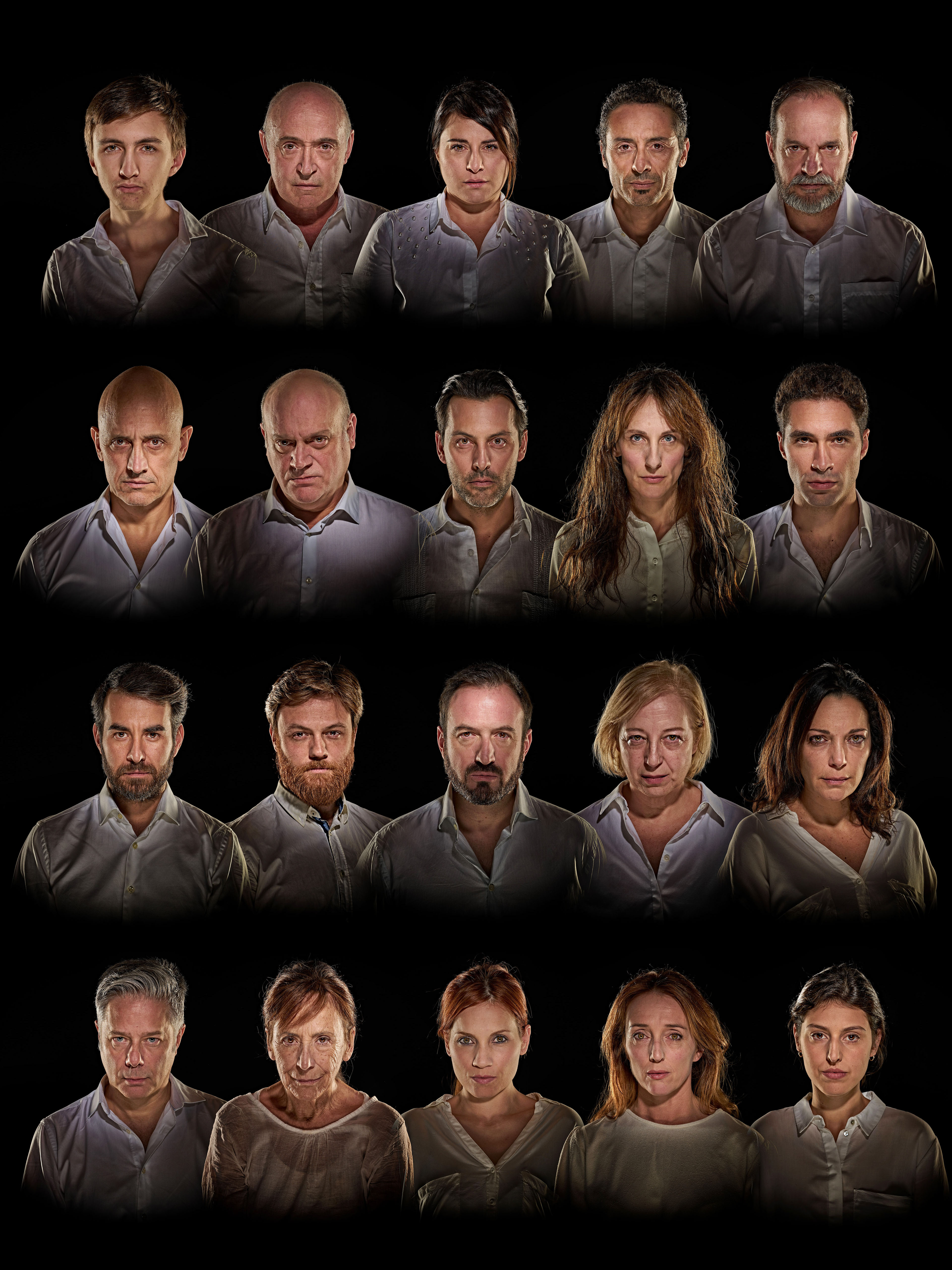 El ángel exterminador (reparto) - Teatro Español 2018 - Foto SERGIO PARRA