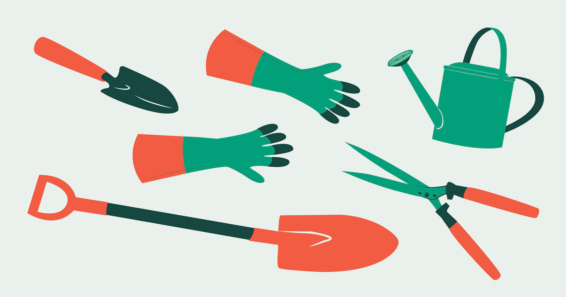 "Gardening: Tools of the Trade", commissioned/freelance, digital illustration, May 2022