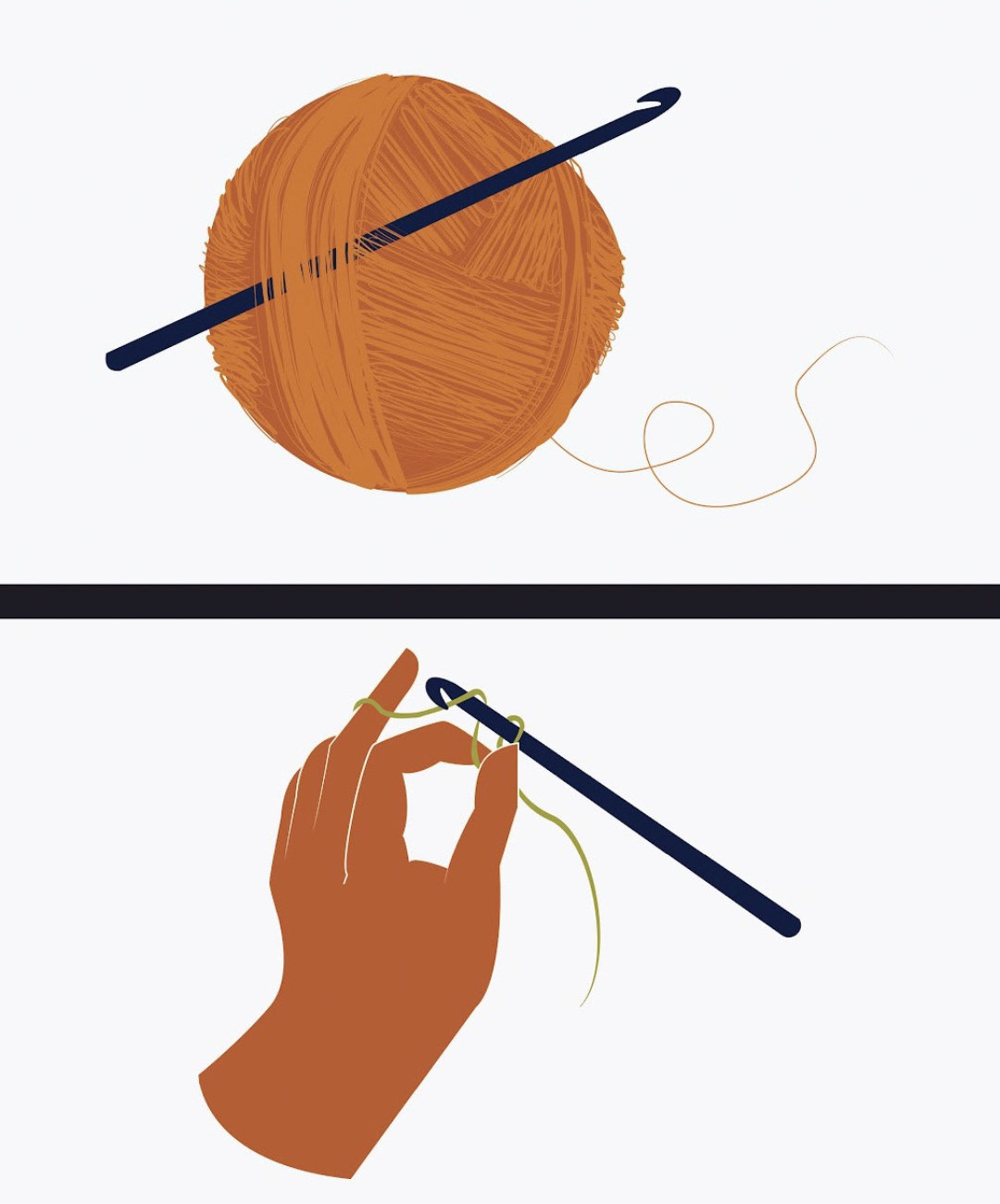 "Yarn Holds", commissioned/freelance, digital illustration, May 2022