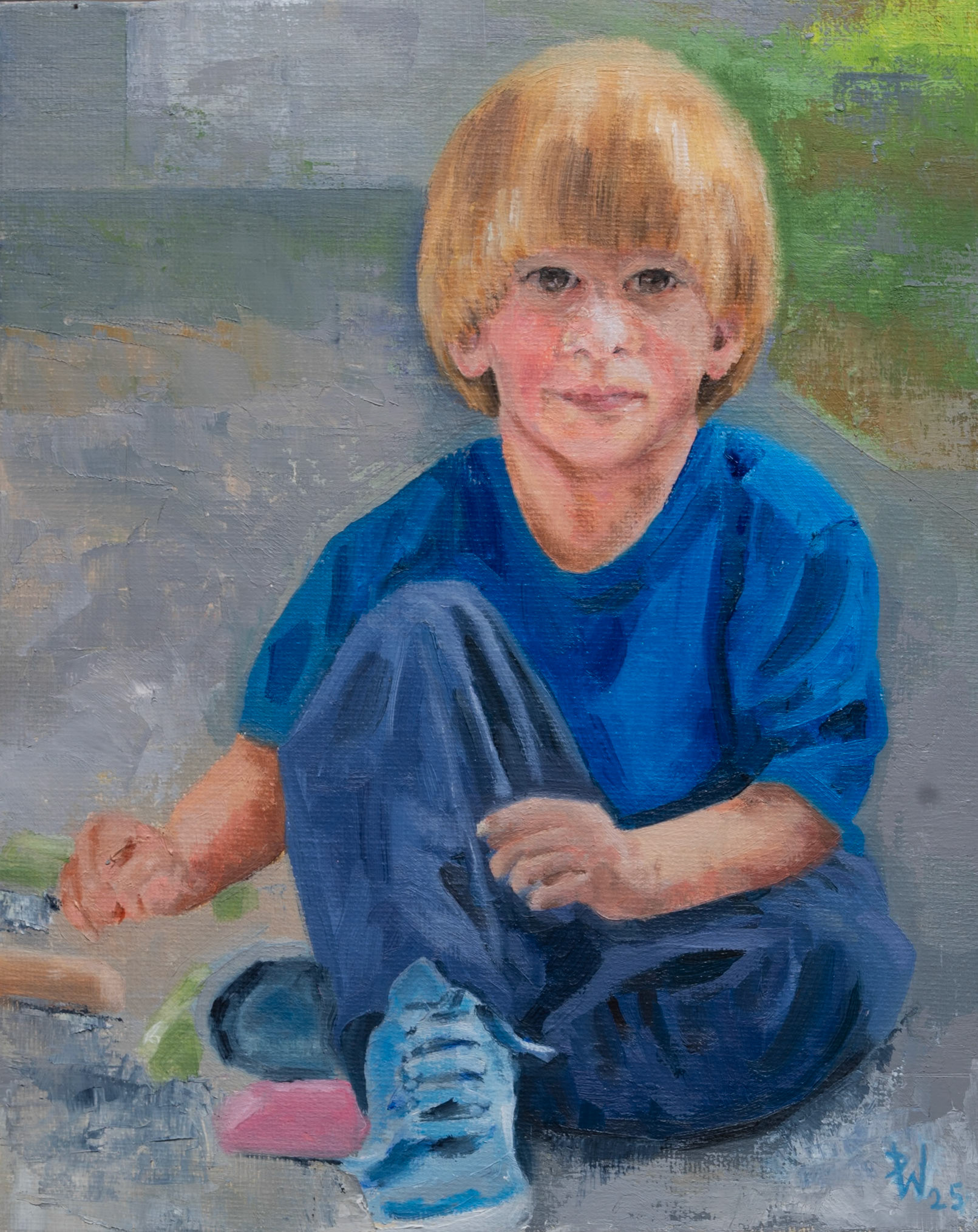 Oil on canvas panel
