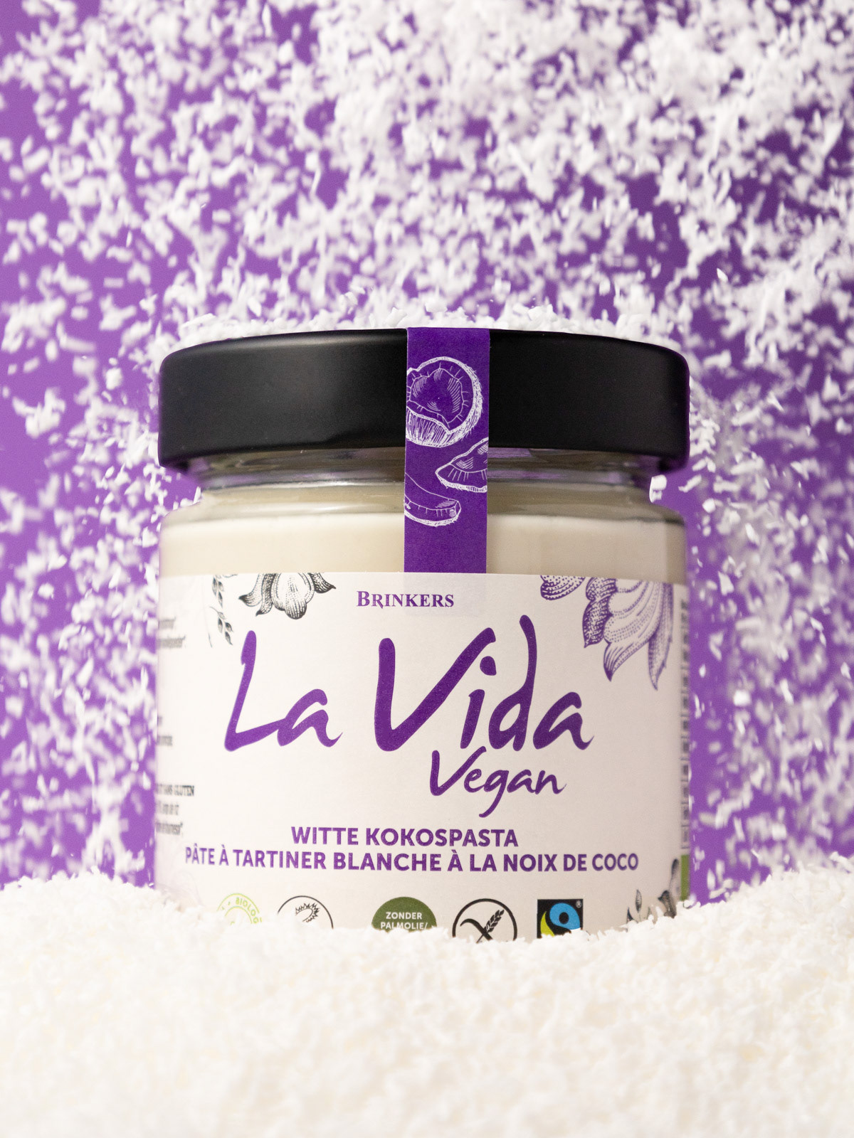 Coconut spread snow - Rotterdam food product photographer