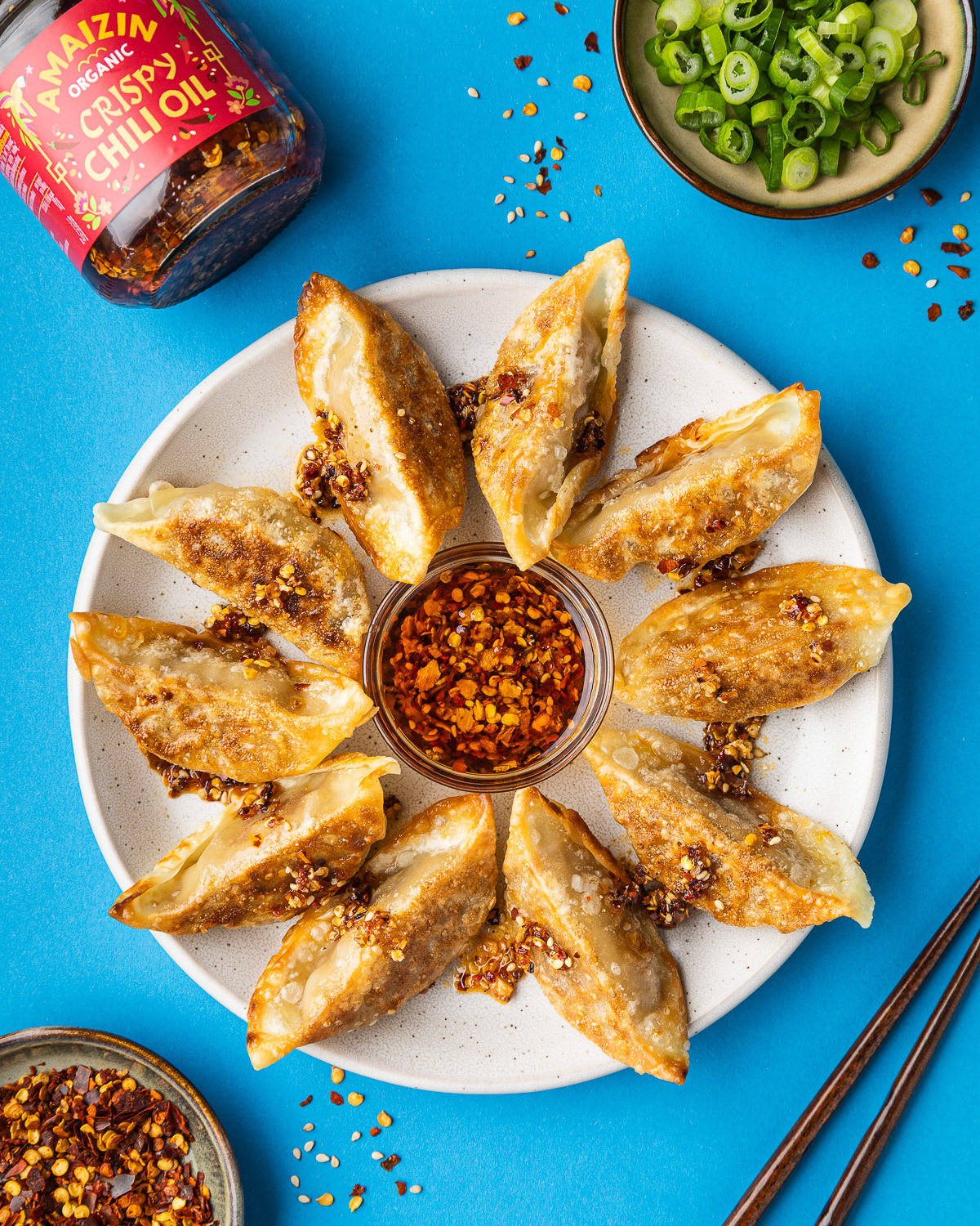Dumplings with chili oil - Nederlandse foodstylist