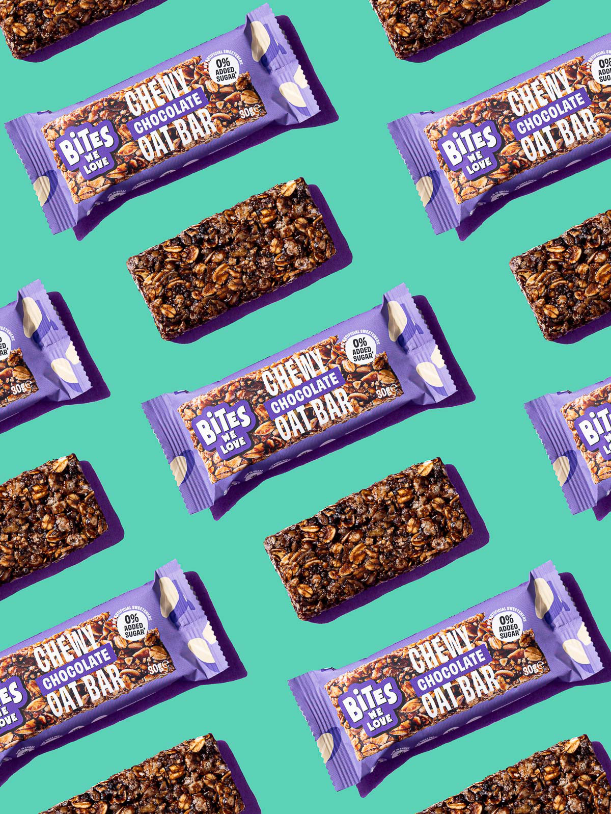 Colorful energy bars - Rotterdam food product photographer