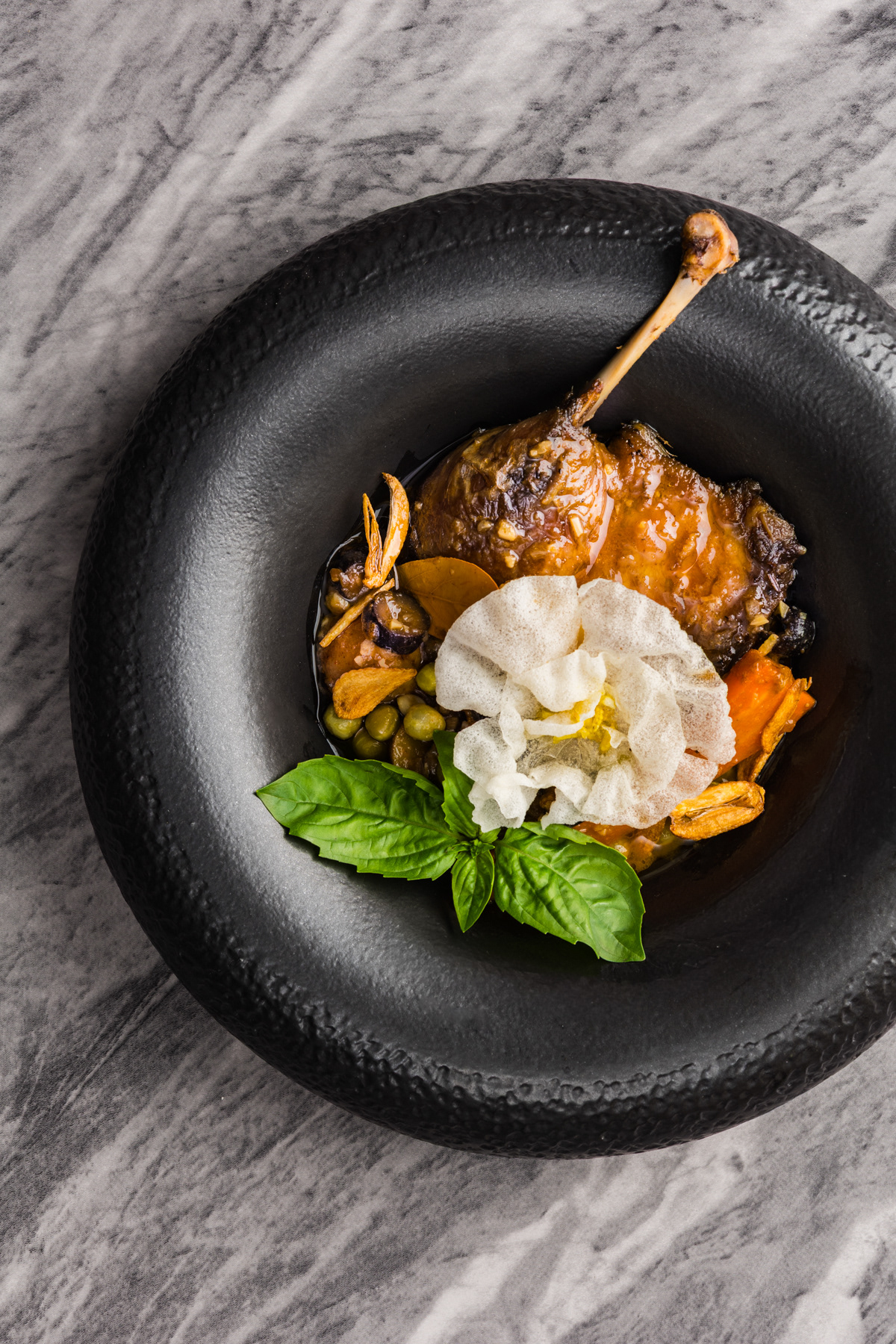 Menu fotografie voor een chef