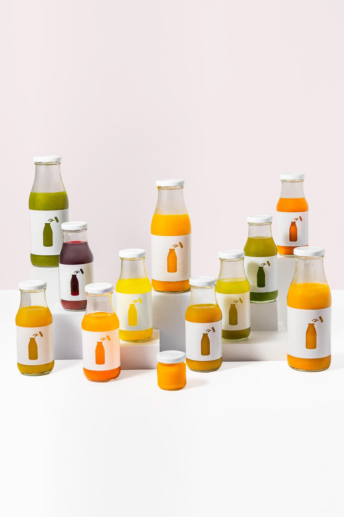 Beverage product photography for an organic juice company in Amsterdam.
