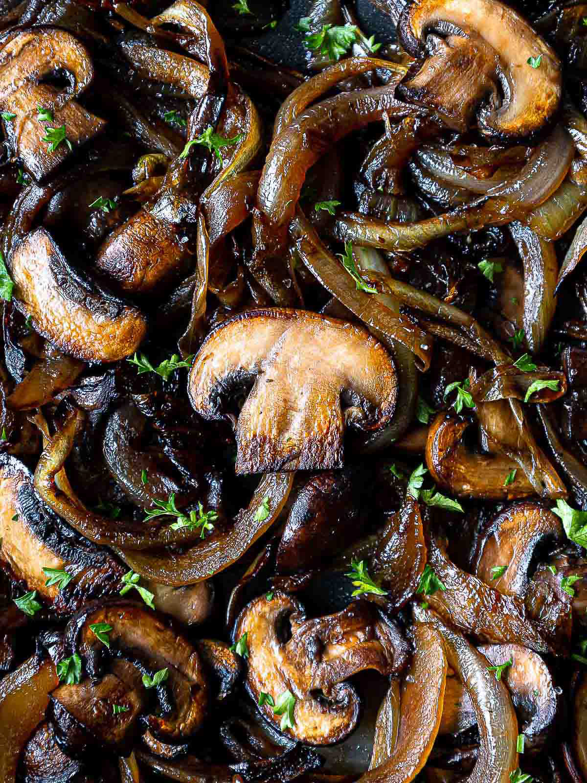 Caramelized mushrooms by Jem Mantiri