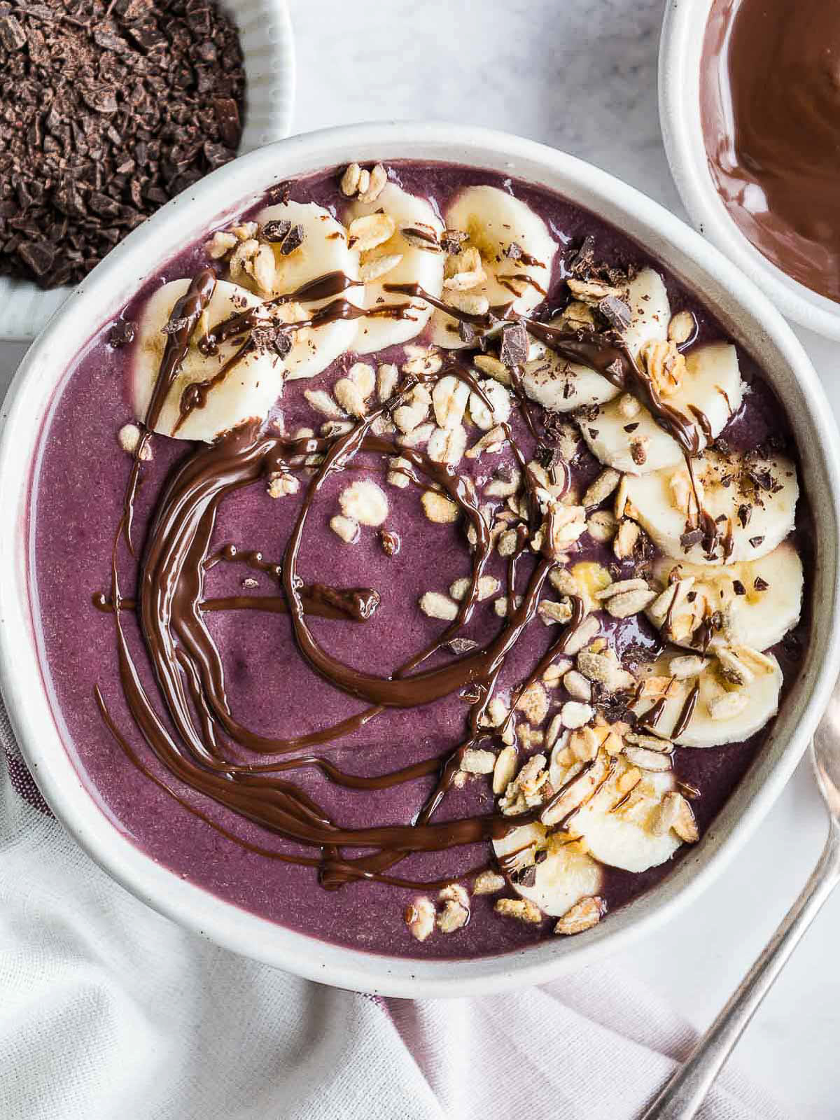 Nutella acai bowl - Jem Mantiri - commercial food photographer