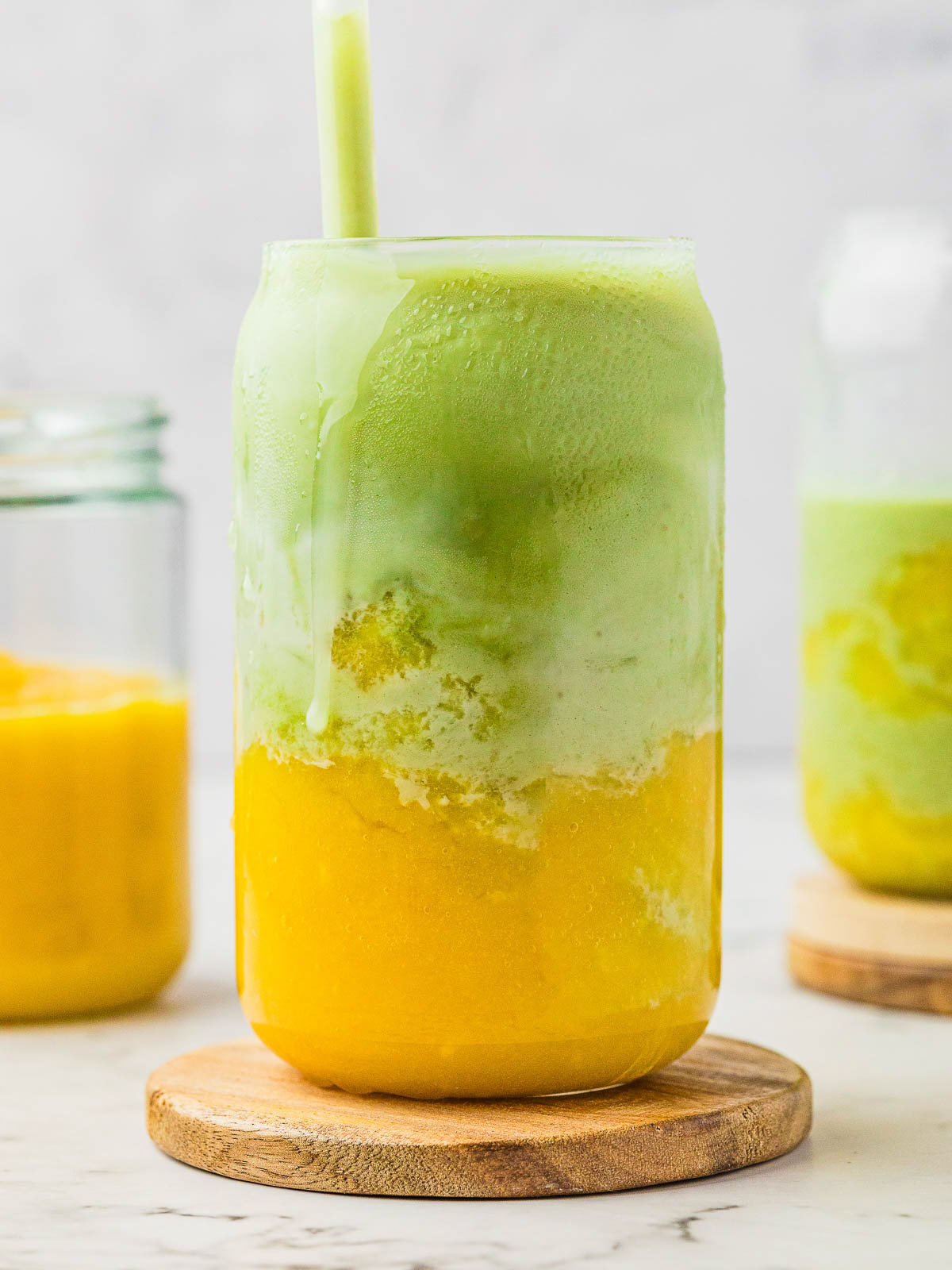 Mango matcha latte - Jem Mantiri